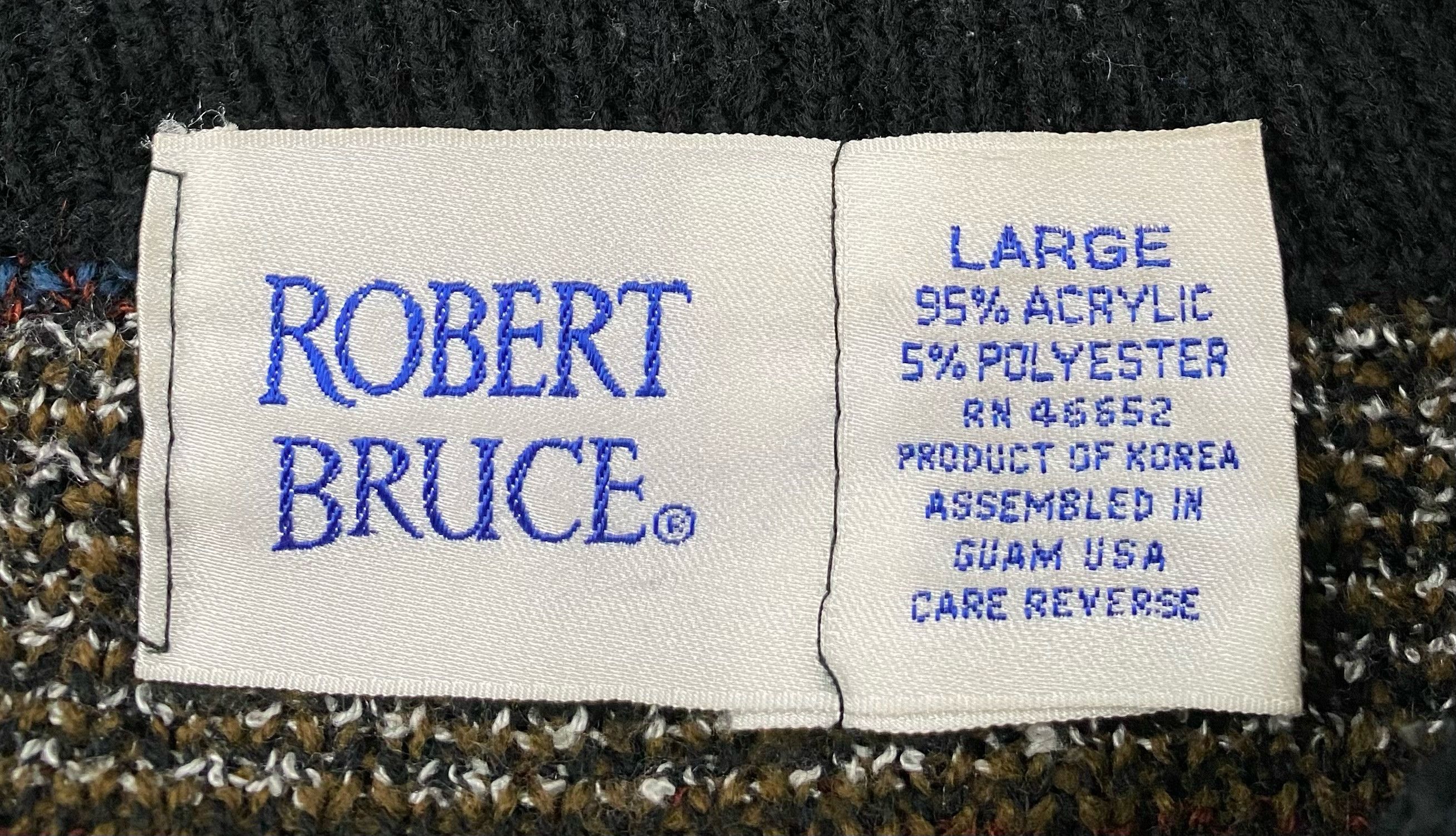 Robert Bruce 90’s Robert Bruce Colorful Geometric Patterned Sweater Large Size US L / EU 52-54 / 3 - 3 Thumbnail