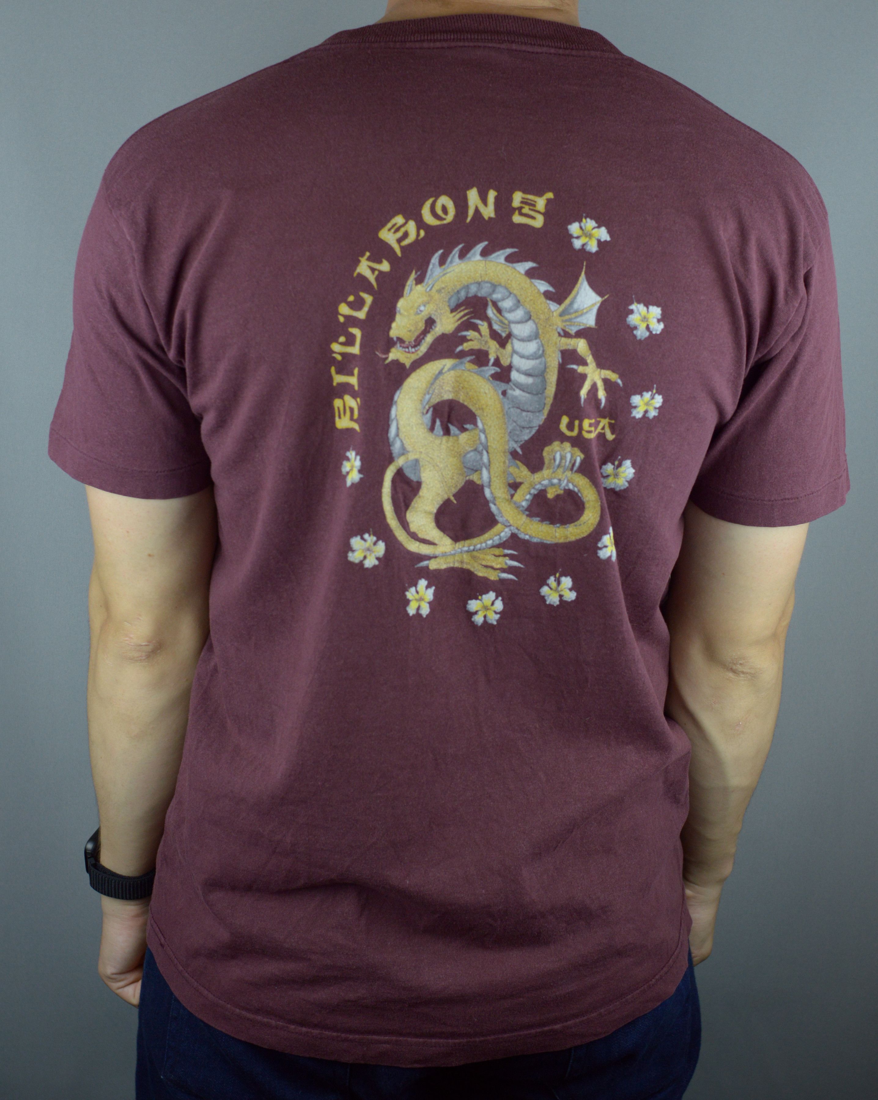 Billabong × Vintage Vintage Billa Bong Dragon 90s t shirt Size US L / EU 52-54 / 3 - 2 Thumbnail