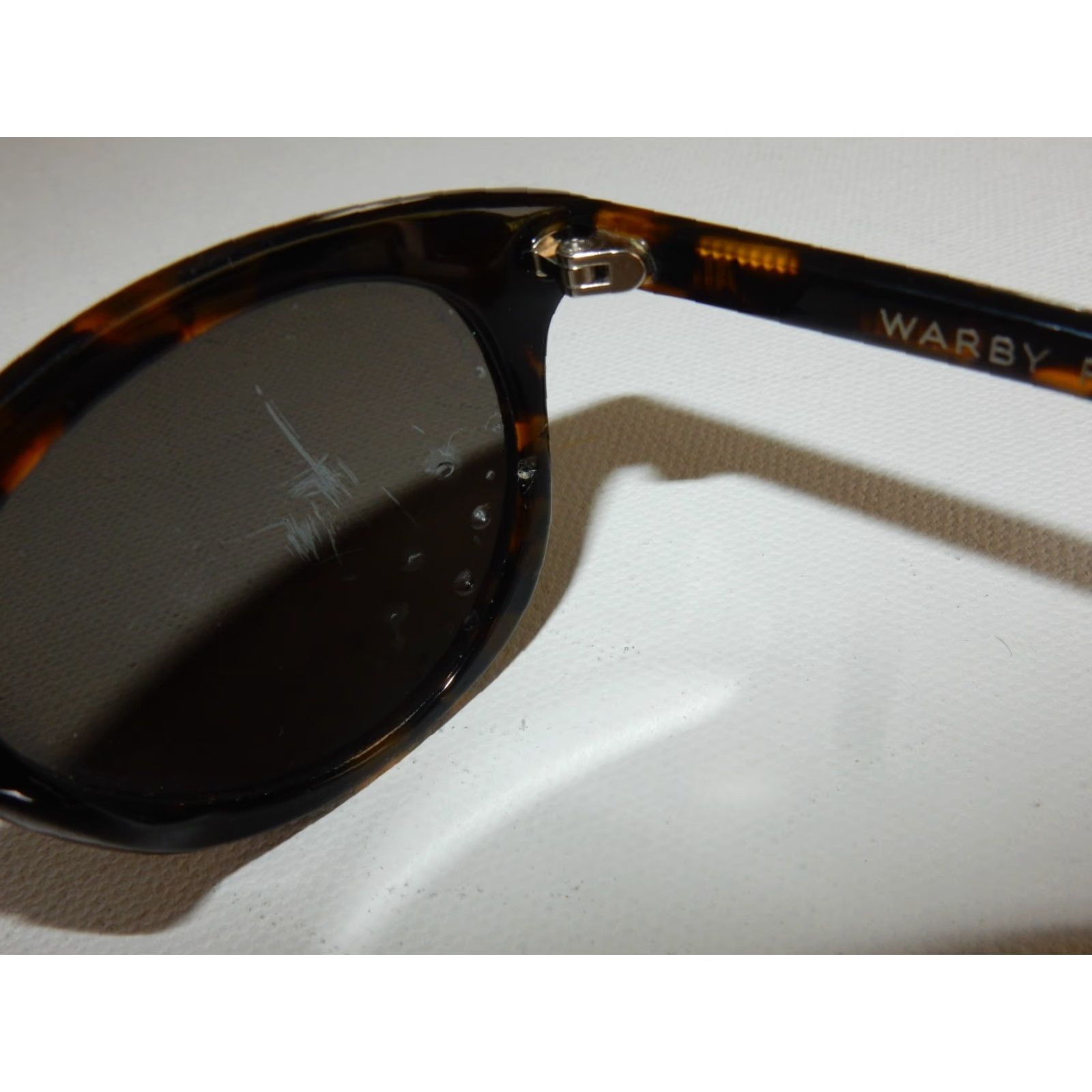 Parker VINTAGE Warby Parker Downing Sunglasses Keyhole Blue Unisex Adults Size ONE SIZE - 6 Thumbnail