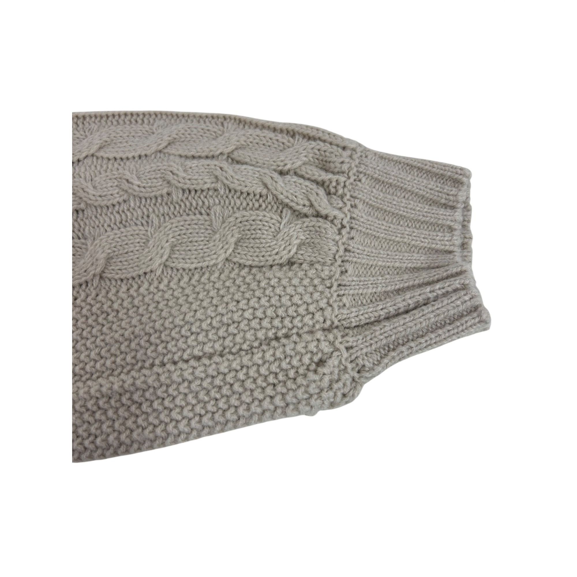 H&M H&M Divided Women’s Tan Sweater M Chunky Cable Knit Cropped Size M / US 6-8 / IT 42-44 - 15 Thumbnail