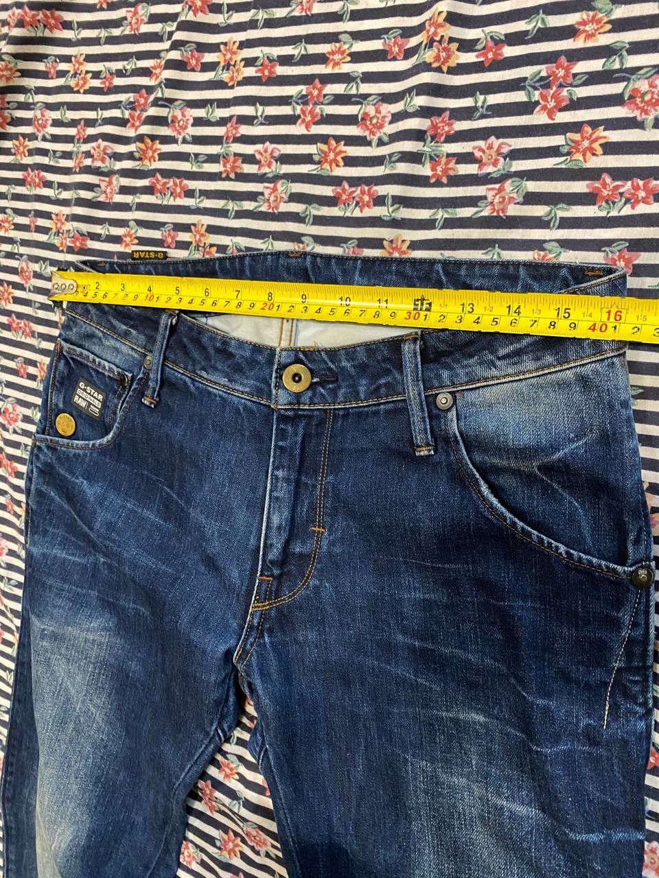 G-Star G-star Washed Deinm Jeans Casual Size US 31 - 8 Thumbnail