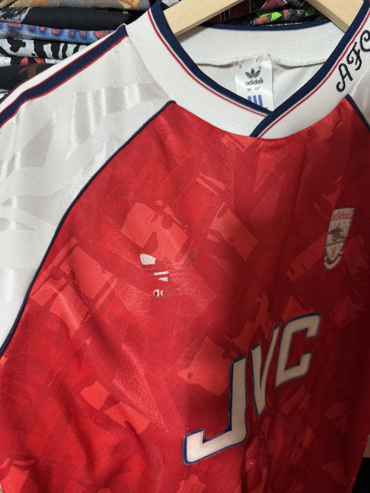 Adidas Vintage Adidas Arsenal 1990 1991 1992 Home Soccer Jersey Size US L / EU 52-54 / 3 - 12 Thumbnail