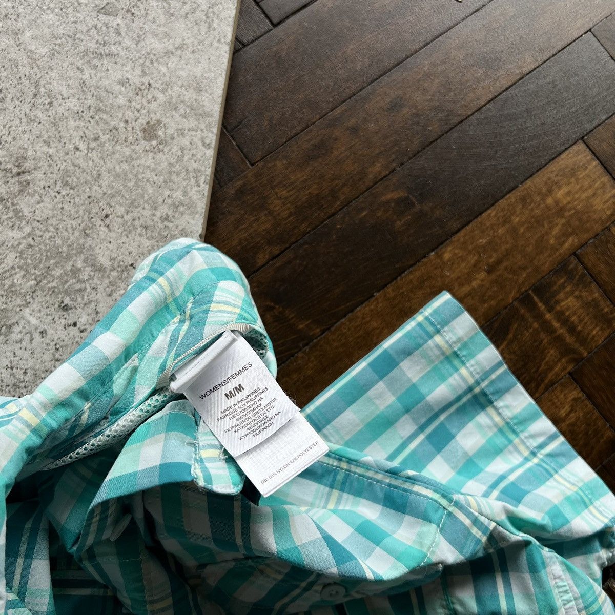 The North Face The North Face Women’s Aqua White Plaid Button Shirt Pockets Size M / US 6-8 / IT 42-44 - 10 Thumbnail