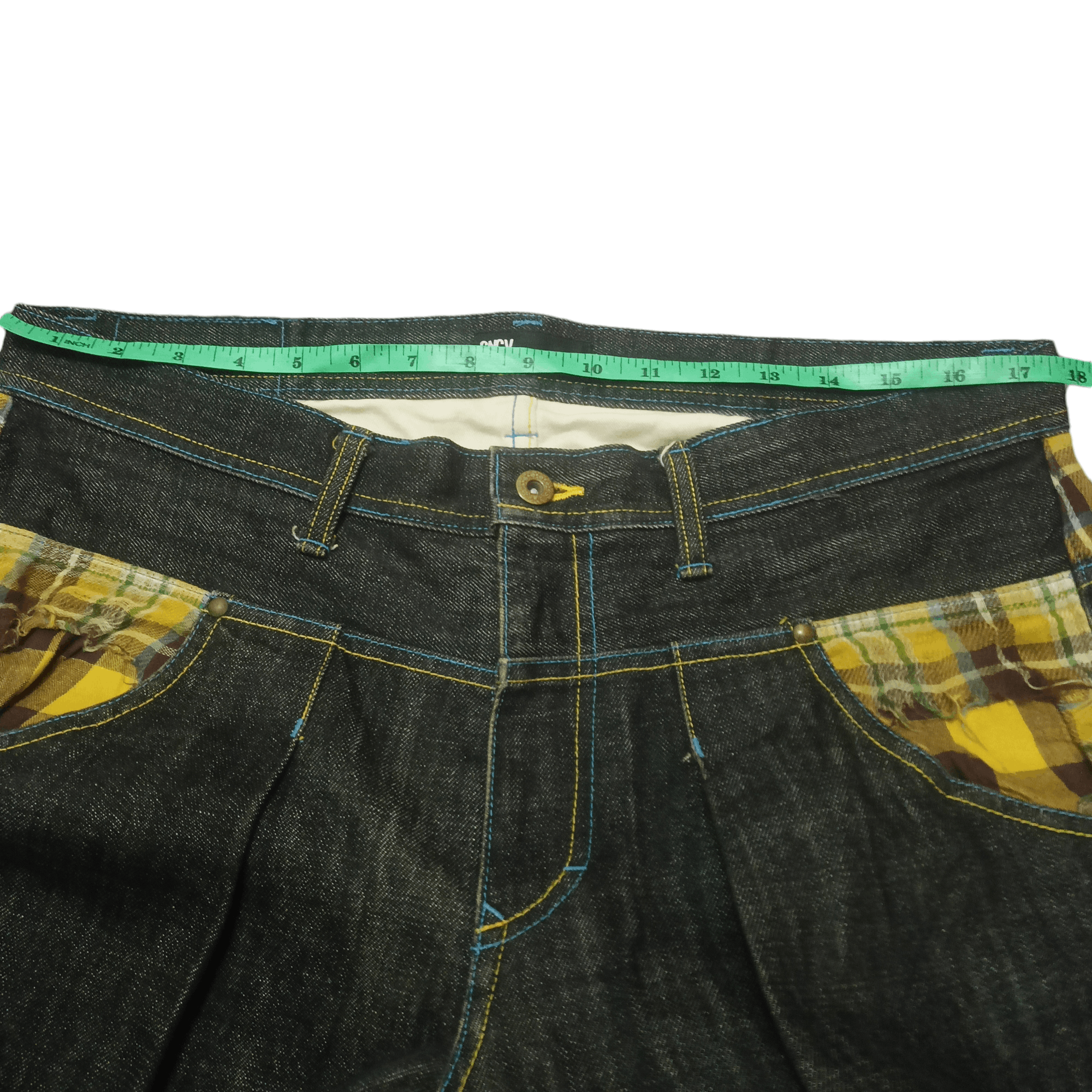 Japanese Brand Rare!!! Japanese Concave attempt jeans pocket navajo design Size US 35 - 17 Thumbnail