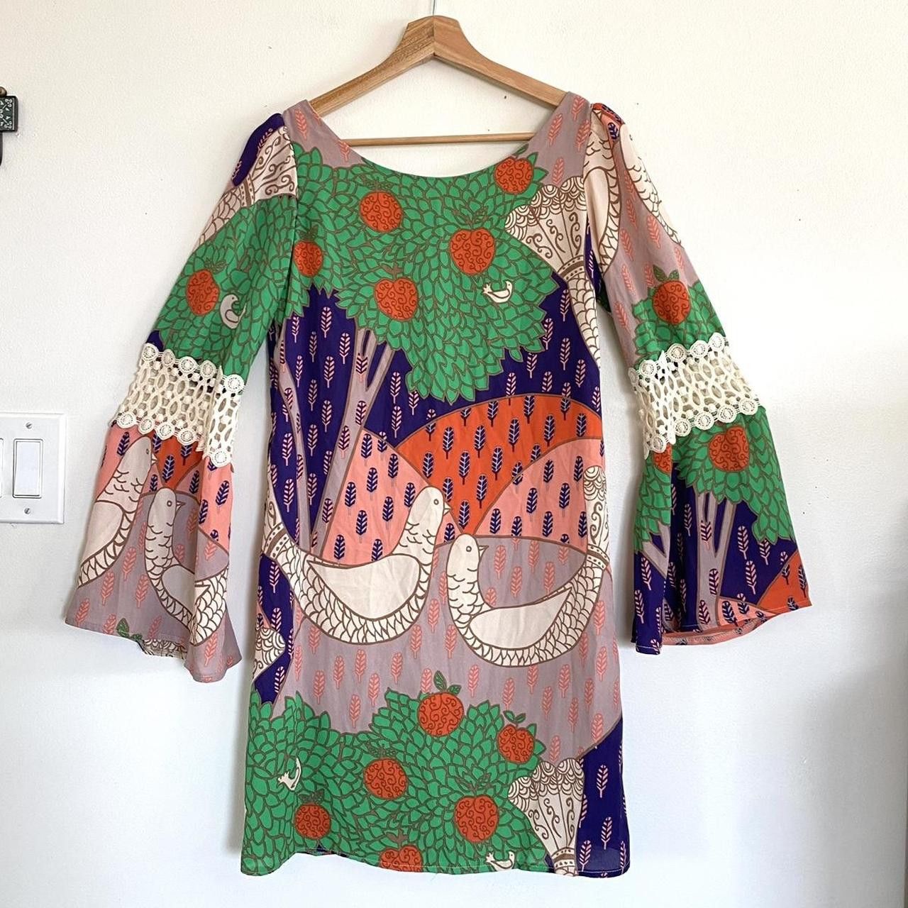 Designer JUDITH MARCH VINTAGE BOHO DRESS LONG SLEEVE SMALL BOHO Size S / US 4 / IT 40 - 2 Thumbnail