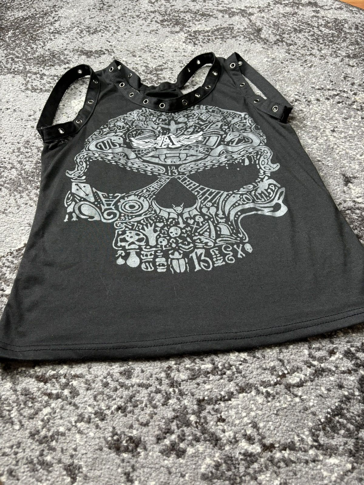 Japanese Brand × Vintage Vintage Skull Snake Dice sleeveless Black Tank Top Size S / US 4 / IT 40 - 5 Thumbnail