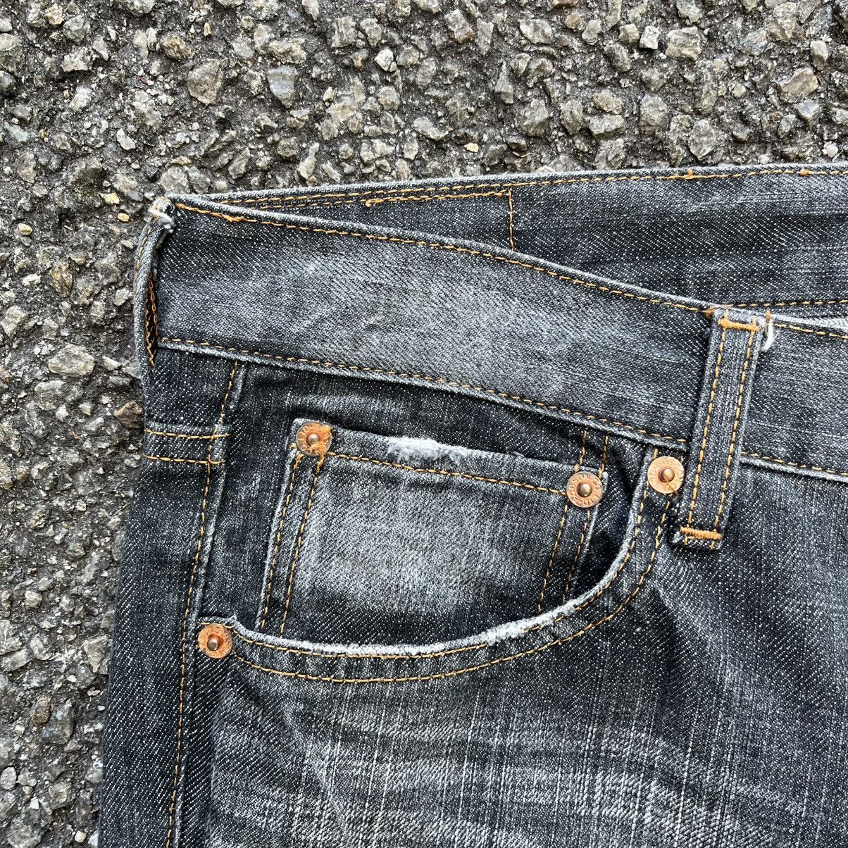 Tornado Mart FLARE JEANS CLAWMARK DENIM CRACK WASH BOBSON FADED PANTS Size US 31 - 4 Thumbnail