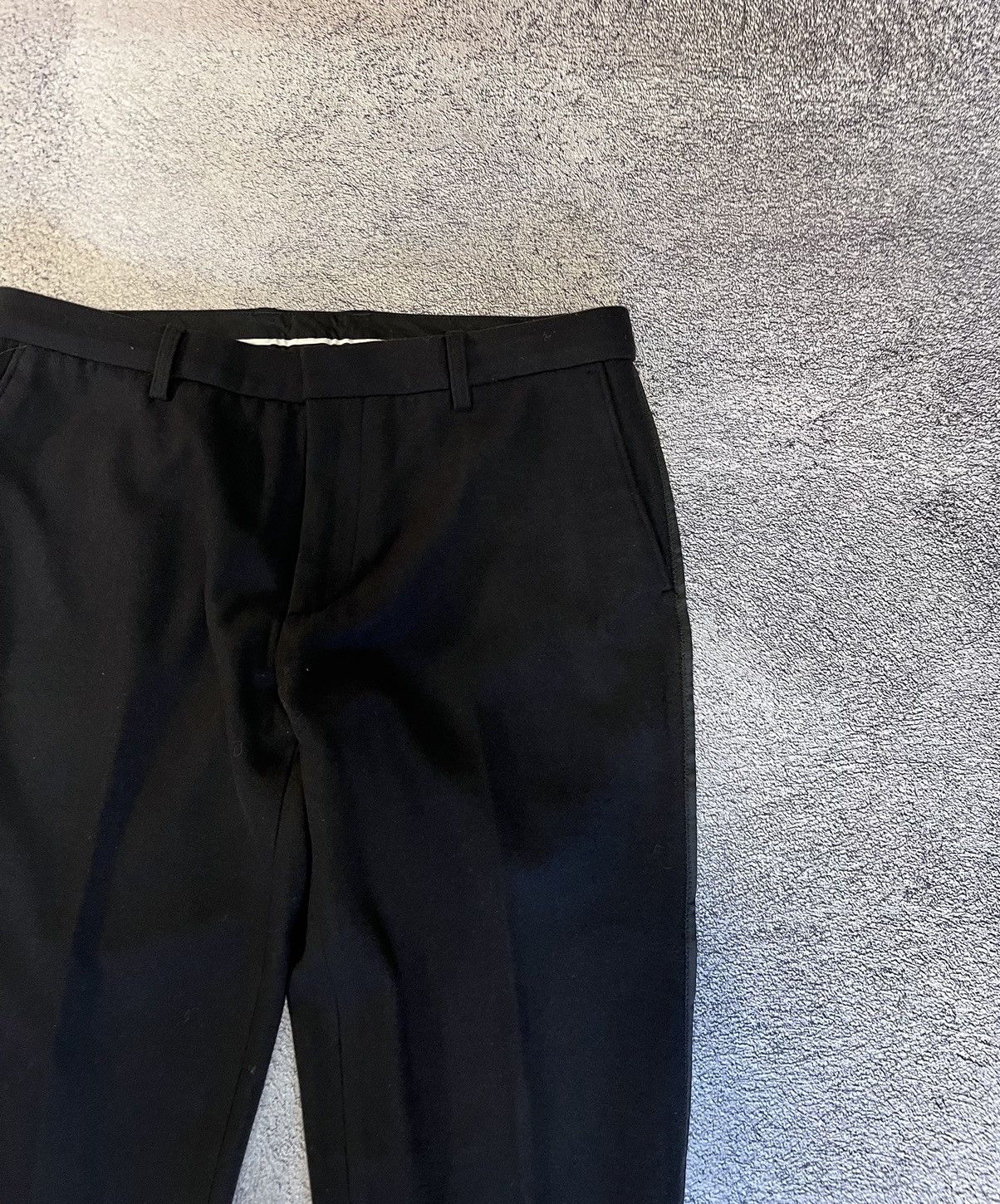 Emporio Armani Emporio Armani Mens Pants Trousers Lana Wool Black Size 50 Size US 33 - 3 Thumbnail