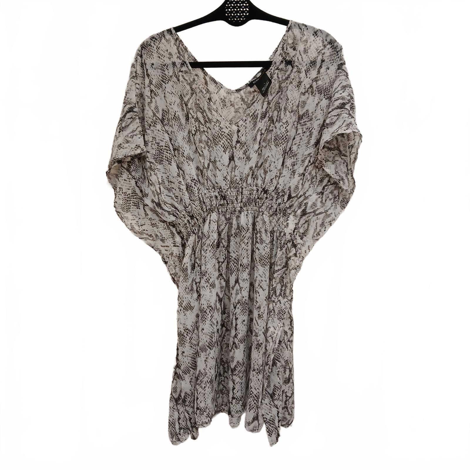 Bcbgmaxazria BCBG Maxazaria Large Snake Skin Short Kaftan Size L / US 10 / IT 46 - 1 Thumbnail