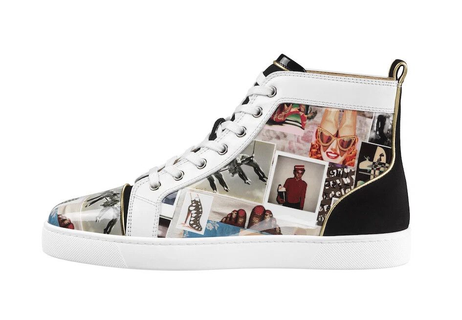 Christian Louboutin o1s1wg110924 Fun Louis Flat High Top Sneaker in Multicolor Size US 7 / EU 40 - 2 Thumbnail