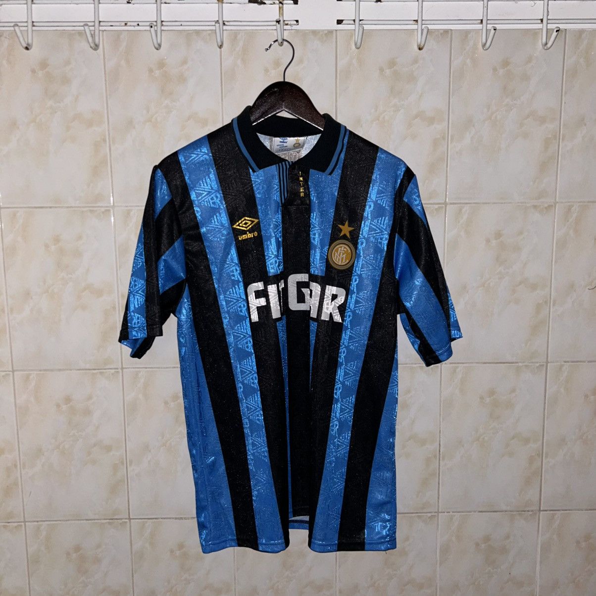 Umbro ORIGINAL Umbro x Inter Milan 1991/1992 Home Jersey England Size US L / EU 52-54 / 3 - 1 Thumbnail