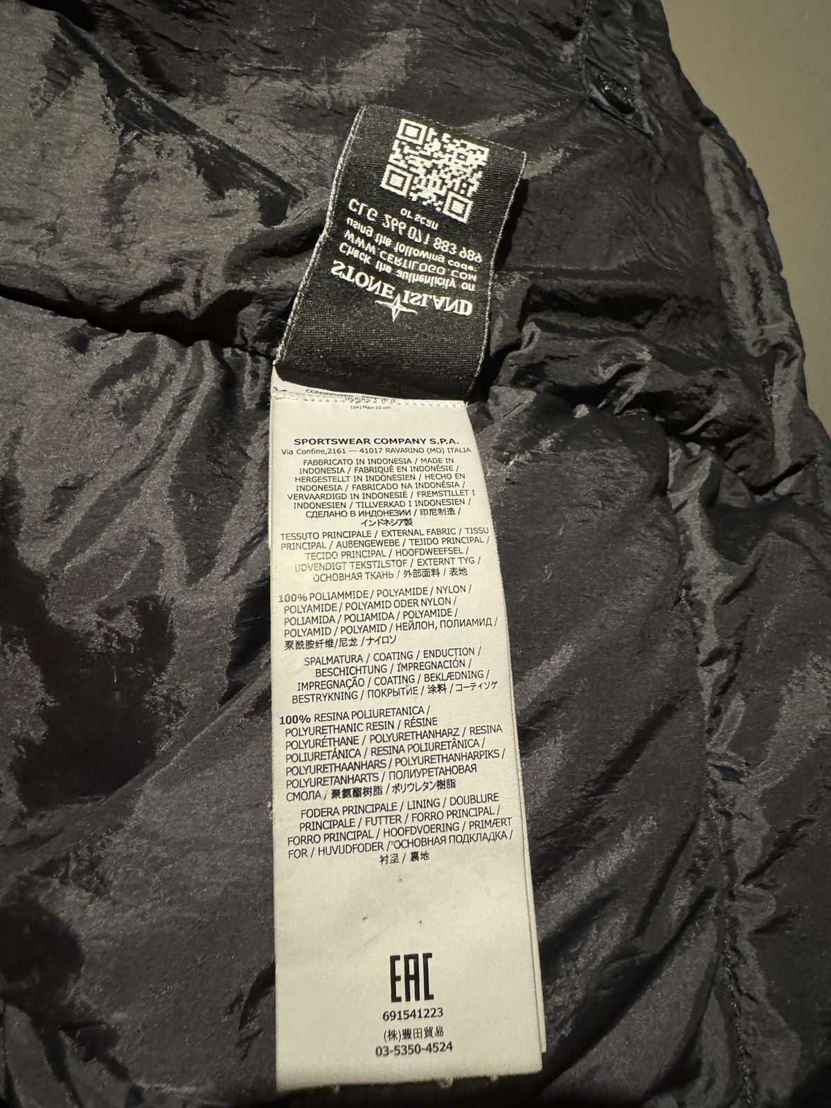 Stone Island Stone Island Crinckle Reps Down Navy Puffer Jacket Size US M / EU 48-50 / 2 - 10 Thumbnail