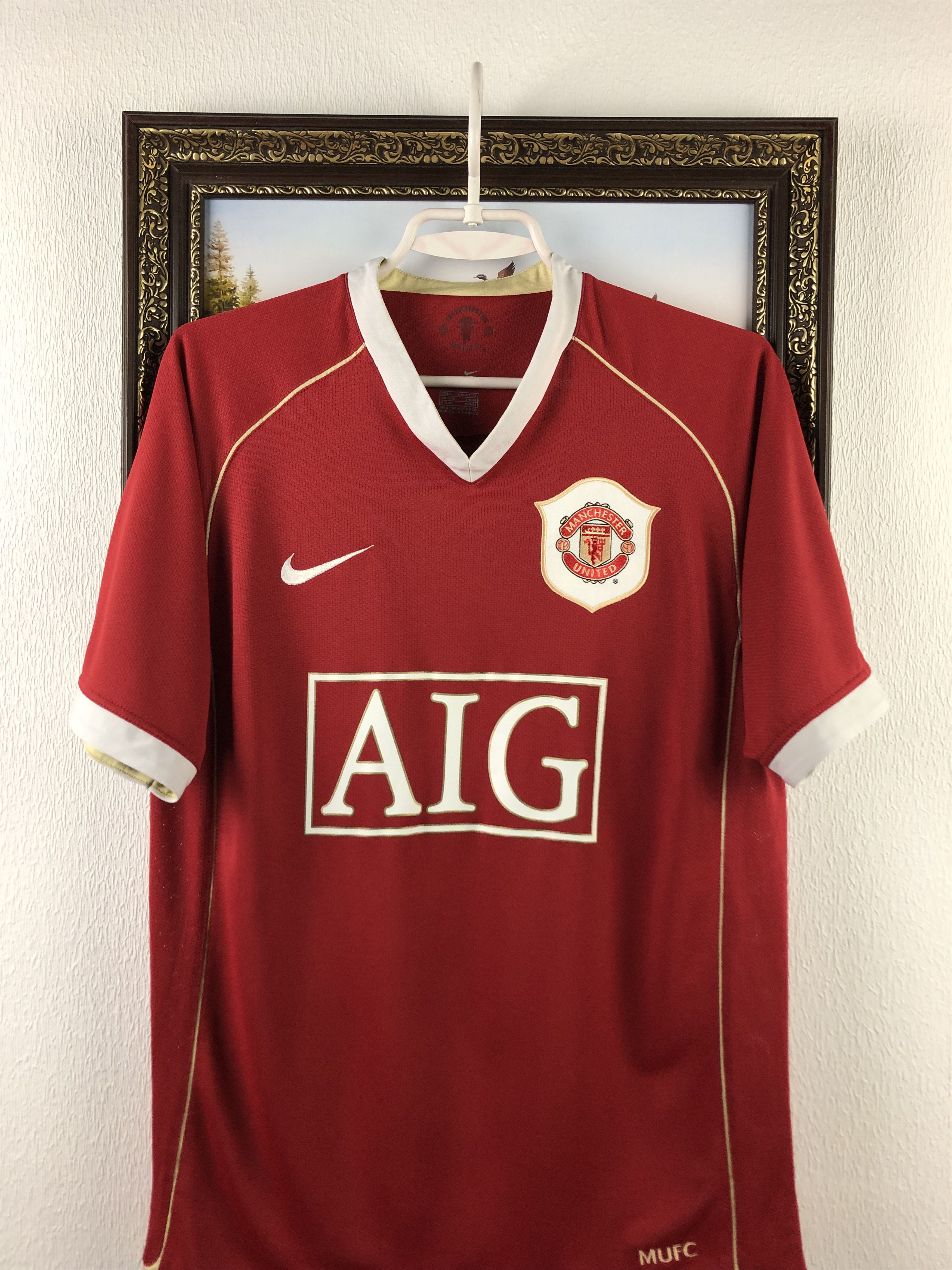 Nike Manchester United shirt 2006 Soccer Nike Jersey Mens Trikot Size US S / EU 44-46 / 1 - 2 Thumbnail