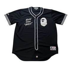 Bape Aape Baseball Jersey, Grailed