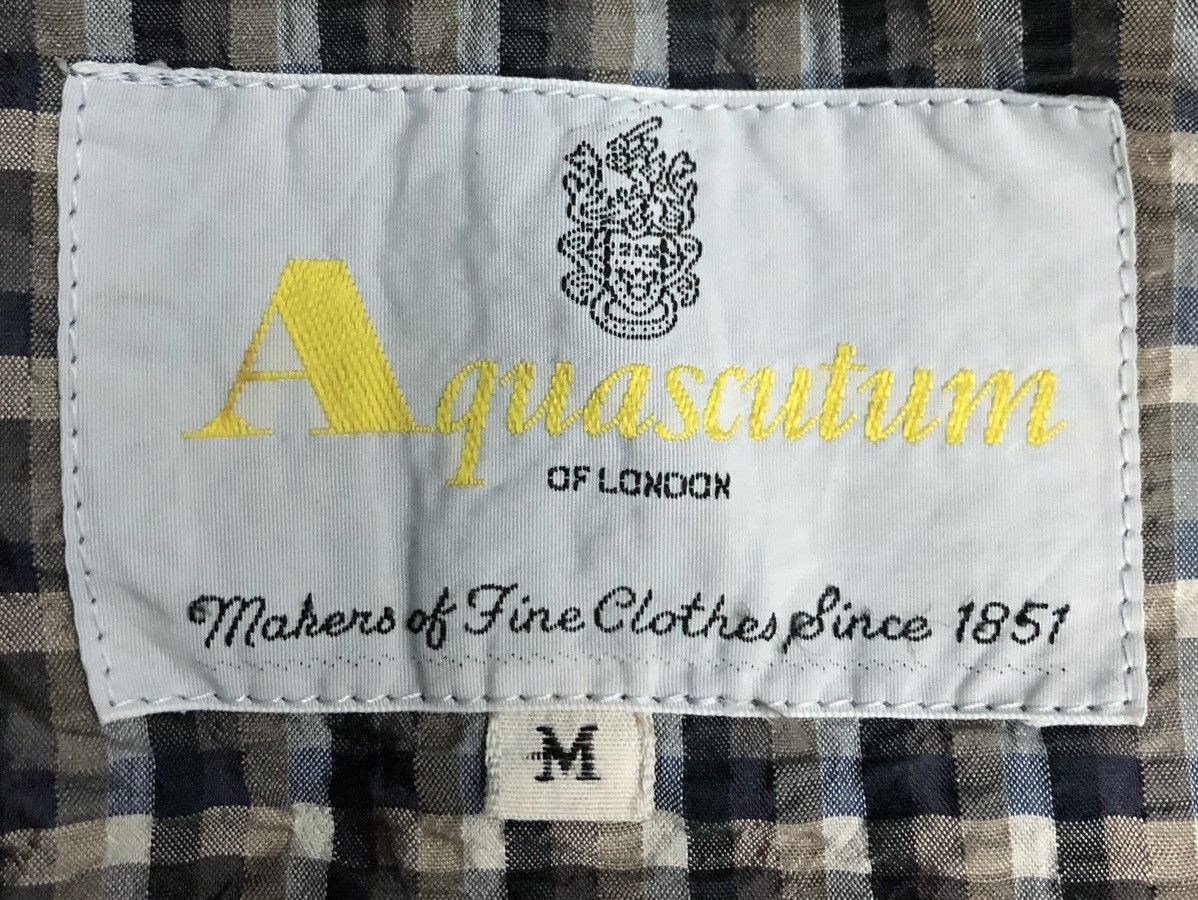Aquascutum Vintage Aquascutum London Quilted Check Blazer – Medium Size M / US 6-8 / IT 42-44 - 16 Thumbnail