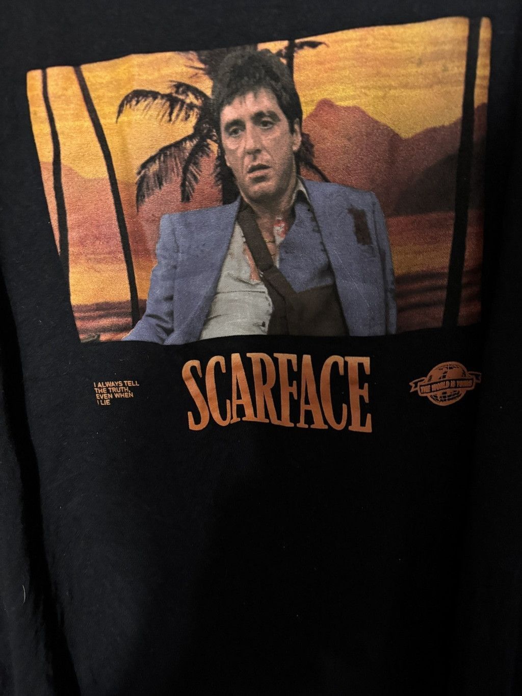 Surface To Air Scarface Movie Logo T Shirt Men's Size L Black Al Pacino Size US L / EU 52-54 / 3 - 3 Thumbnail