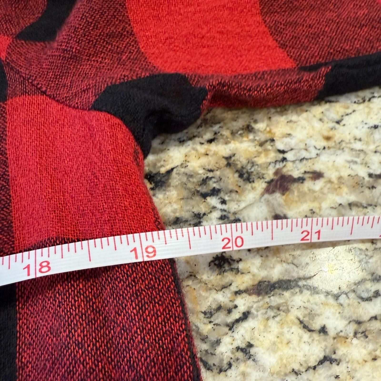 Madewell Madewell red black plaid flannel wool blend midi dress SZ SM Size S / US 4 / IT 40 - 9 Thumbnail