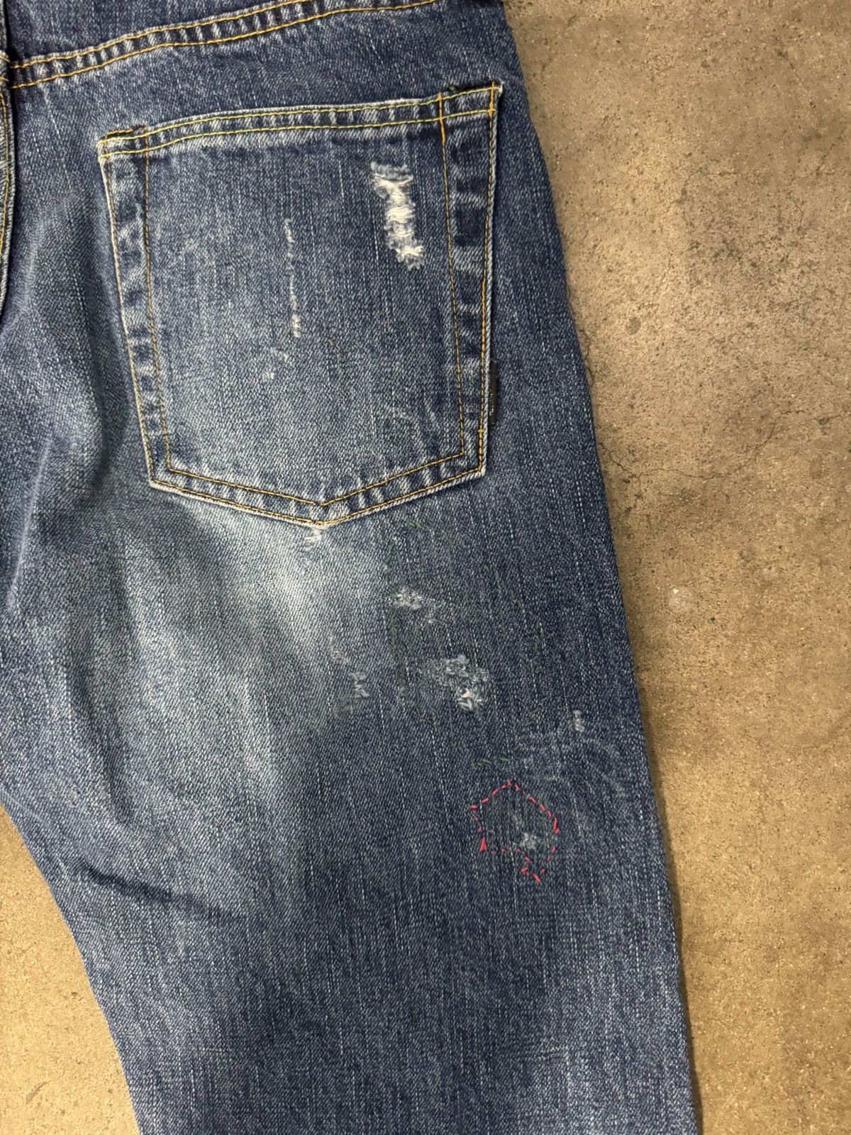 Post Overalls Post O’Alls (Overalls) Selvedge Jeans Vintage Size US 32 / EU 48 - 9 Thumbnail