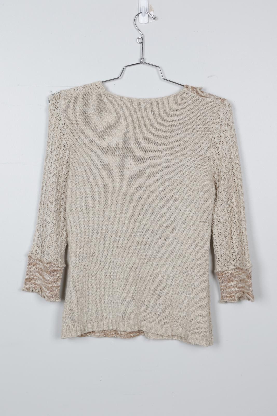 Other 00's Terranostra Texture Two Tone Blouse Size L / US 10 / IT 46 - 2 Thumbnail