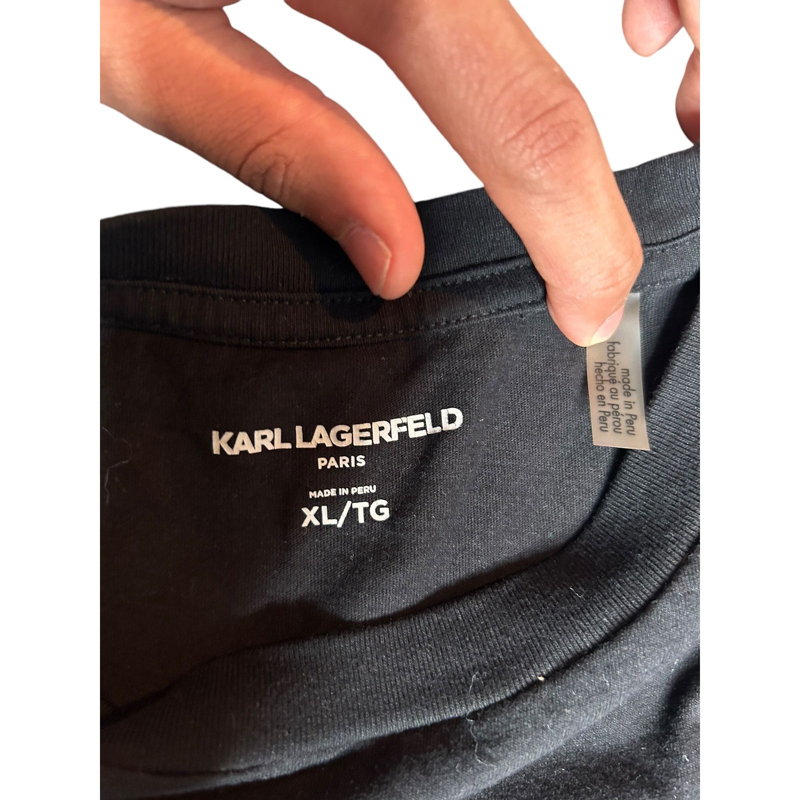 Karl Lagerfeld × Vintage Karl Lagerfeld Paris Karl Knight Graphic T-Shirt Size US L / EU 52-54 / 3 - 4 Thumbnail