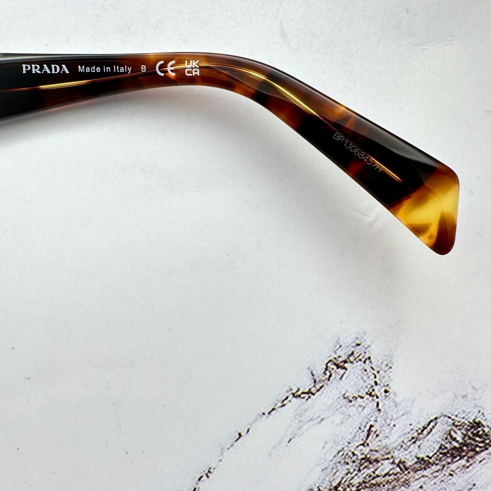 Prada New PRADA Sunglasses Brown Tortoise Square Butterfly Size ONE SIZE - 20 Thumbnail