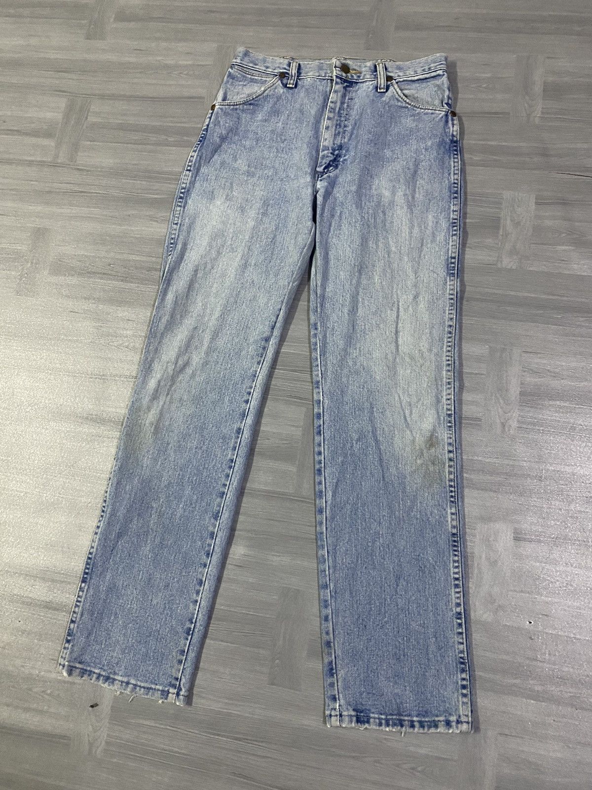 Wrangler Vintage 80s Wrangler bareback Jeans No Back Pockets NWT Size US 30 / EU 46 - 10 Thumbnail