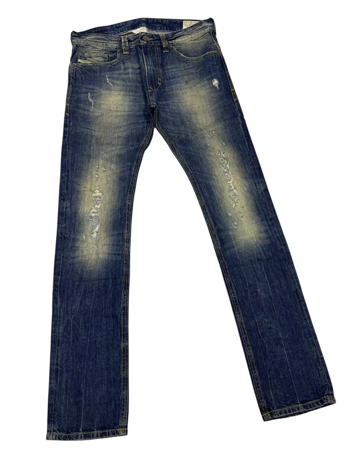 Kapital DIESEL CLAW MARK DISTRESSED SLIM SKINNY JEANS Size US 34 / EU 50 - 3 Thumbnail
