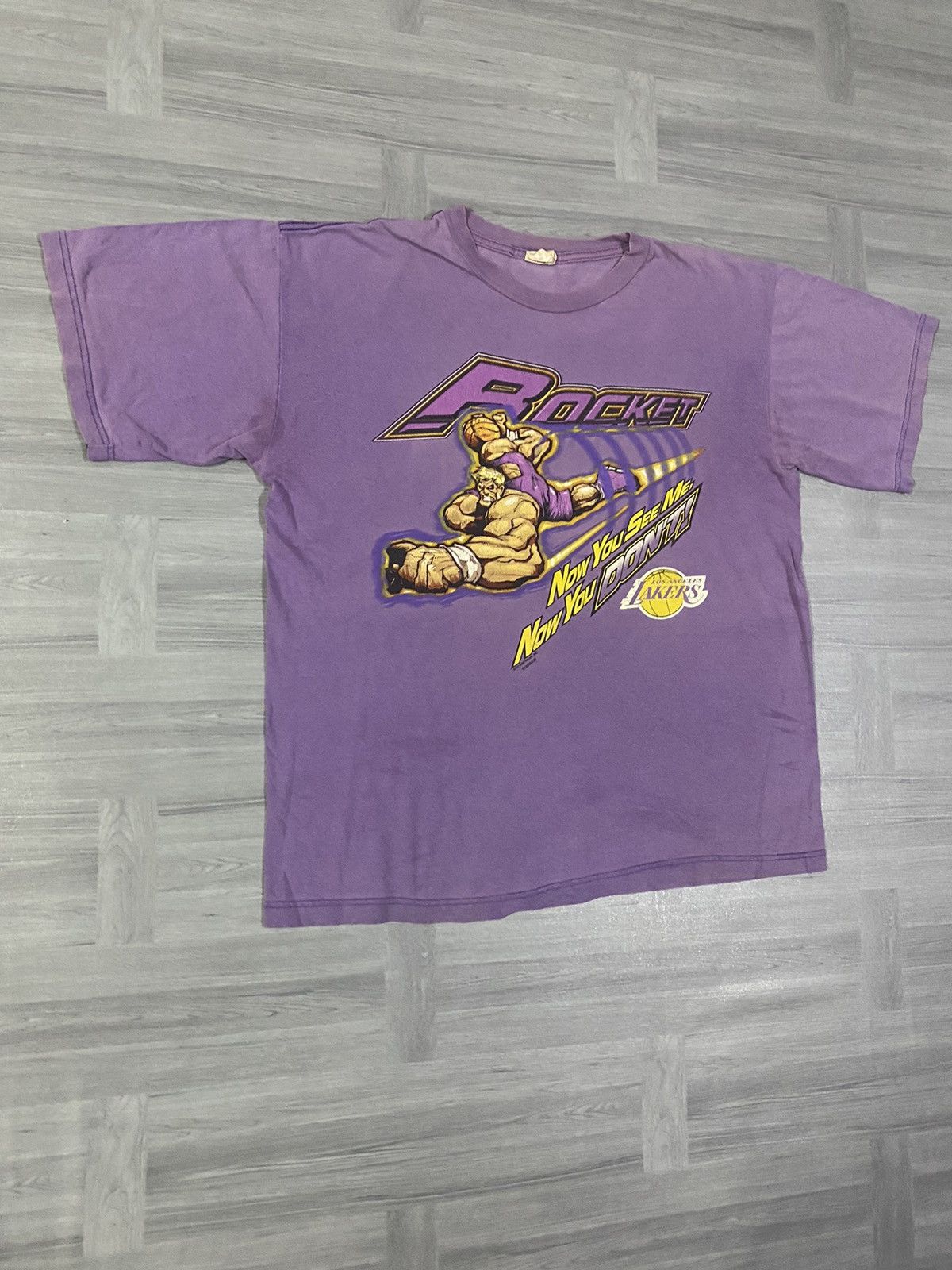 NBA Vintage LA Lakers Rocket Now You See Me , Now You Don’t Size US L / EU 52-54 / 3 - 3 Thumbnail