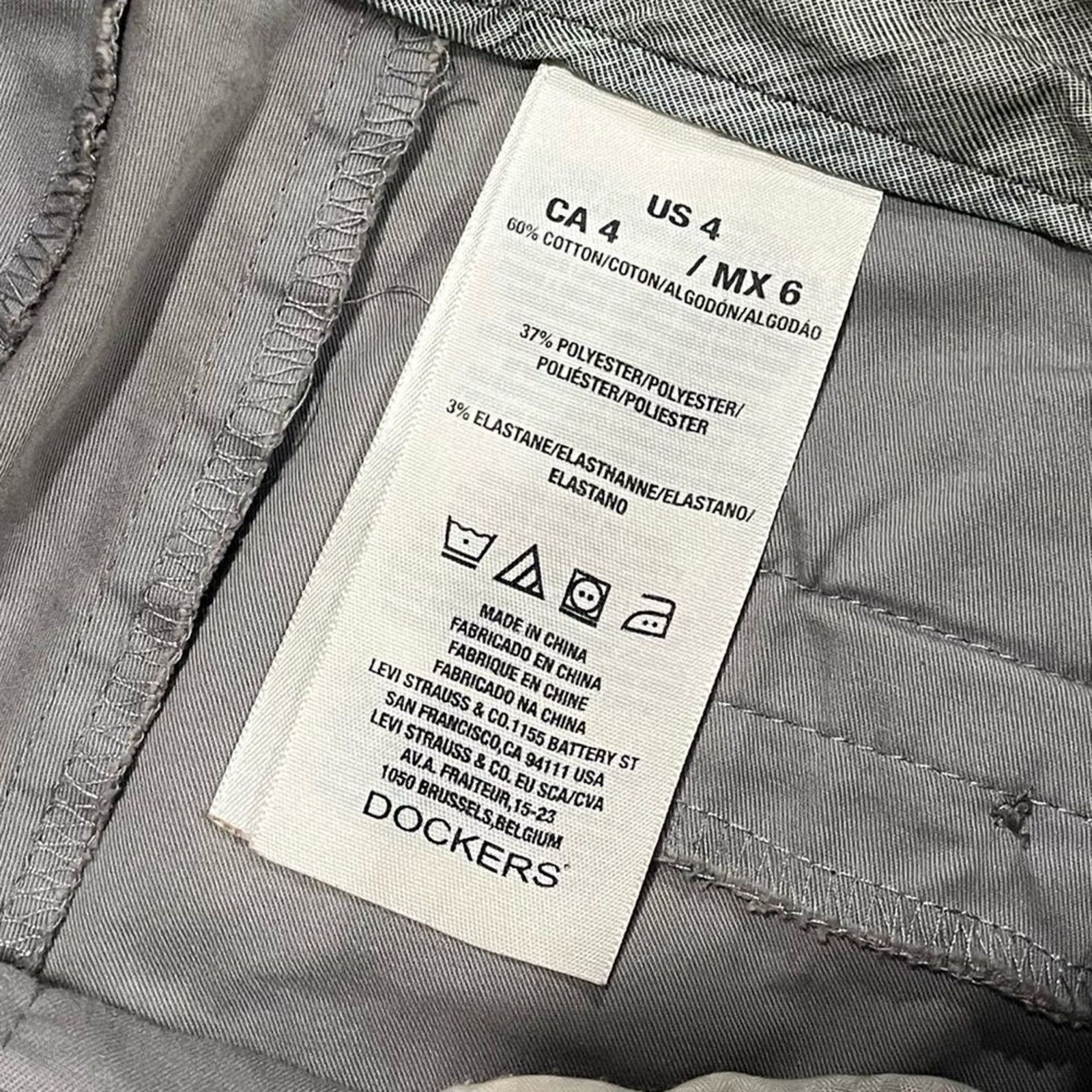 Dockers Dockers Light Gray Cropped Wide Leg Trousers Size 4 Size 27" / US 4 / IT 40 - 4 Thumbnail
