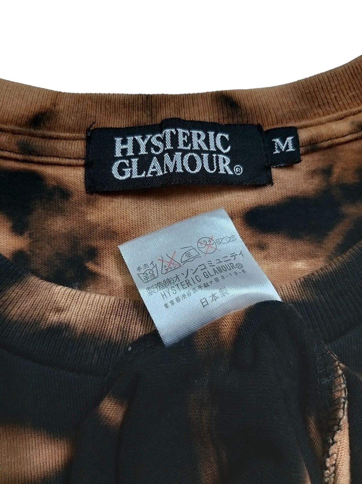 Hysteric Glamour HYSTERIC GLAMOUR CUSTOM BLEACH TIE DYE T SHIRT Size US S / EU 44-46 / 1 - 10 Thumbnail