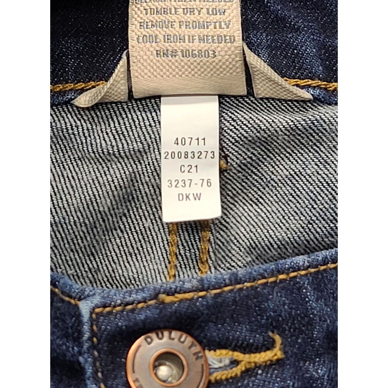 Duluth Trading Company Duluth Trading Jeans Women Size 8x29 Blue Daily Denim Bootcut Mid Rise Stretch Regular Pattern: Solid Size 30" / US 8 / IT 44 - 4 Thumbnail