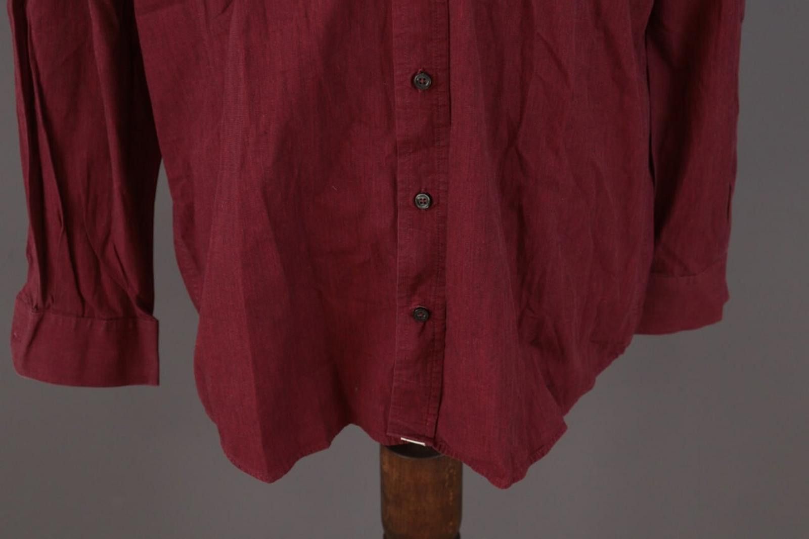 Paul Smith Vintage Paul Smith Burgundy Down Dress Shirt Size 43 Size US M / EU 48-50 / 2 - 3 Thumbnail