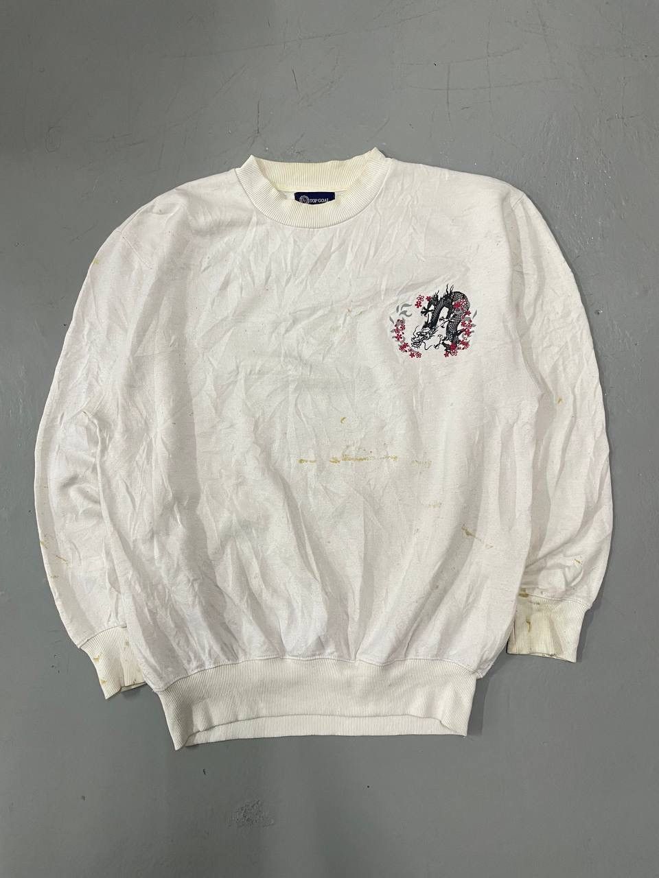 Japanese Brand Vintage Sukajan Japan Souvenir Dragon Tiger Sweatshirt Size US XXL / EU 58 / 5 - 10 Thumbnail