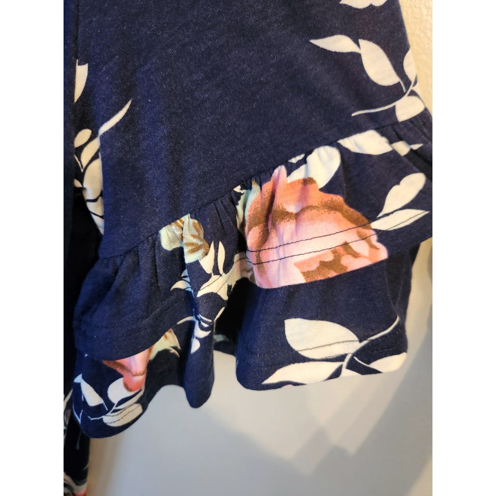 Bell NWT Nemidor Floral Midi Dress Bell Sleeve Ruffle Plus Size 26 Blue Womens Size 4XL / US 24-26 - 3 Thumbnail
