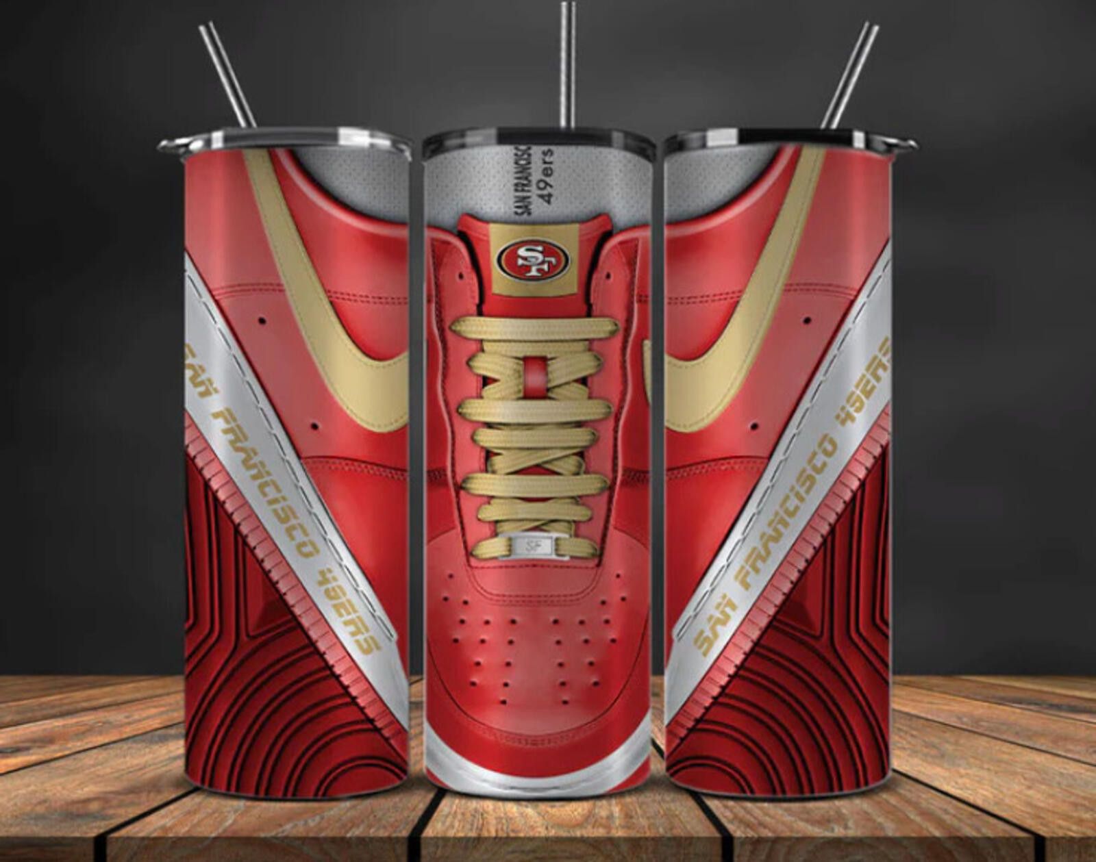 The Unbranded Brand San Francisco 49ers Stainless Steel Tumbler 20 Oz Sneaker Size ONE SIZE - 1 Thumbnail