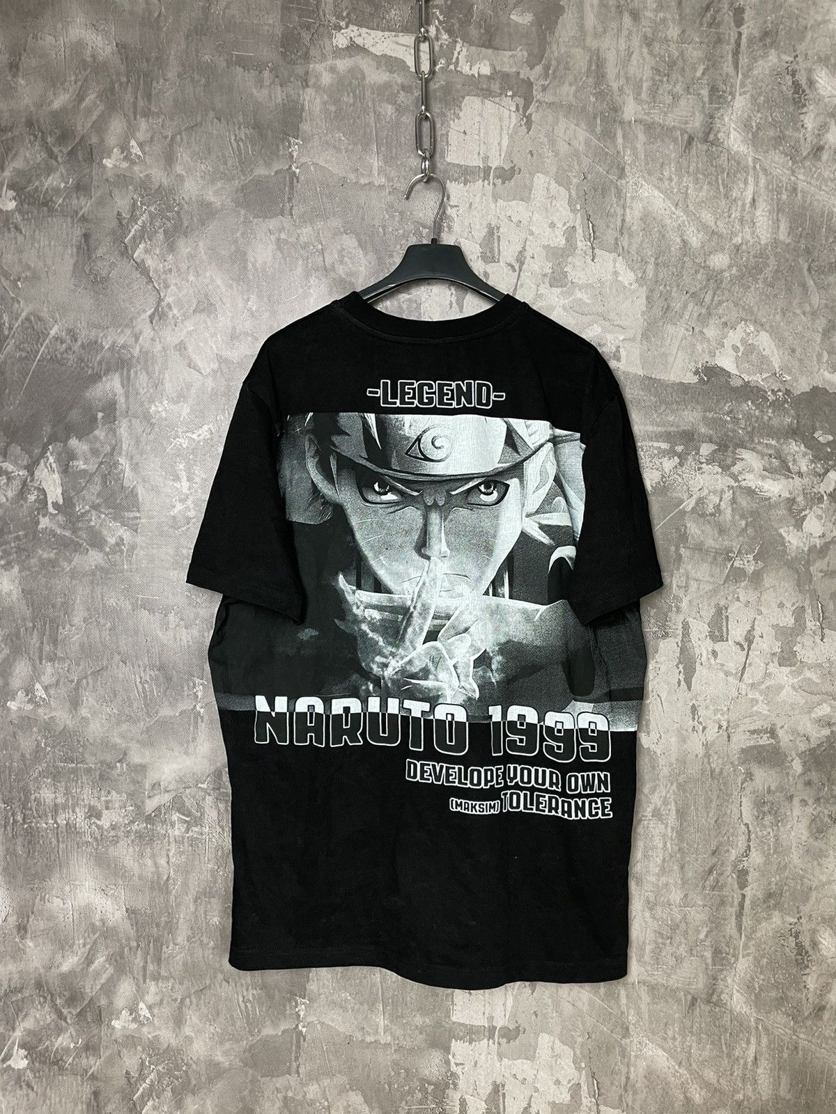 Anime × Japanese Brand × Vintage Naruto Vintage Big Logo Overprint Very Rare Anima T shirt Size US XL / EU 56 / 4 - 1 Thumbnail