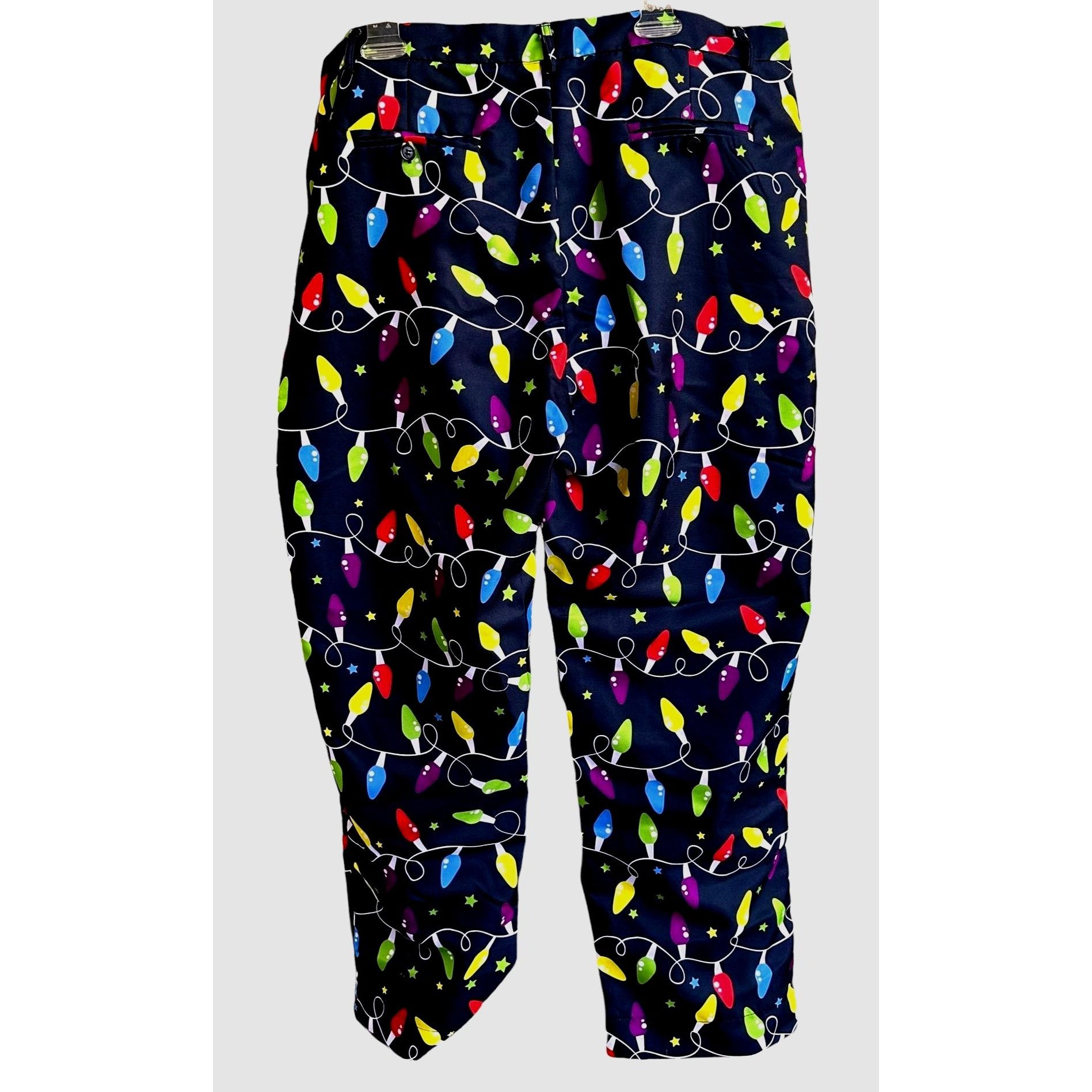 Other You Look Ugly Today Christmas Lights Pants XXL Black Holiday Size US 44 / EU 60 - 4 Thumbnail