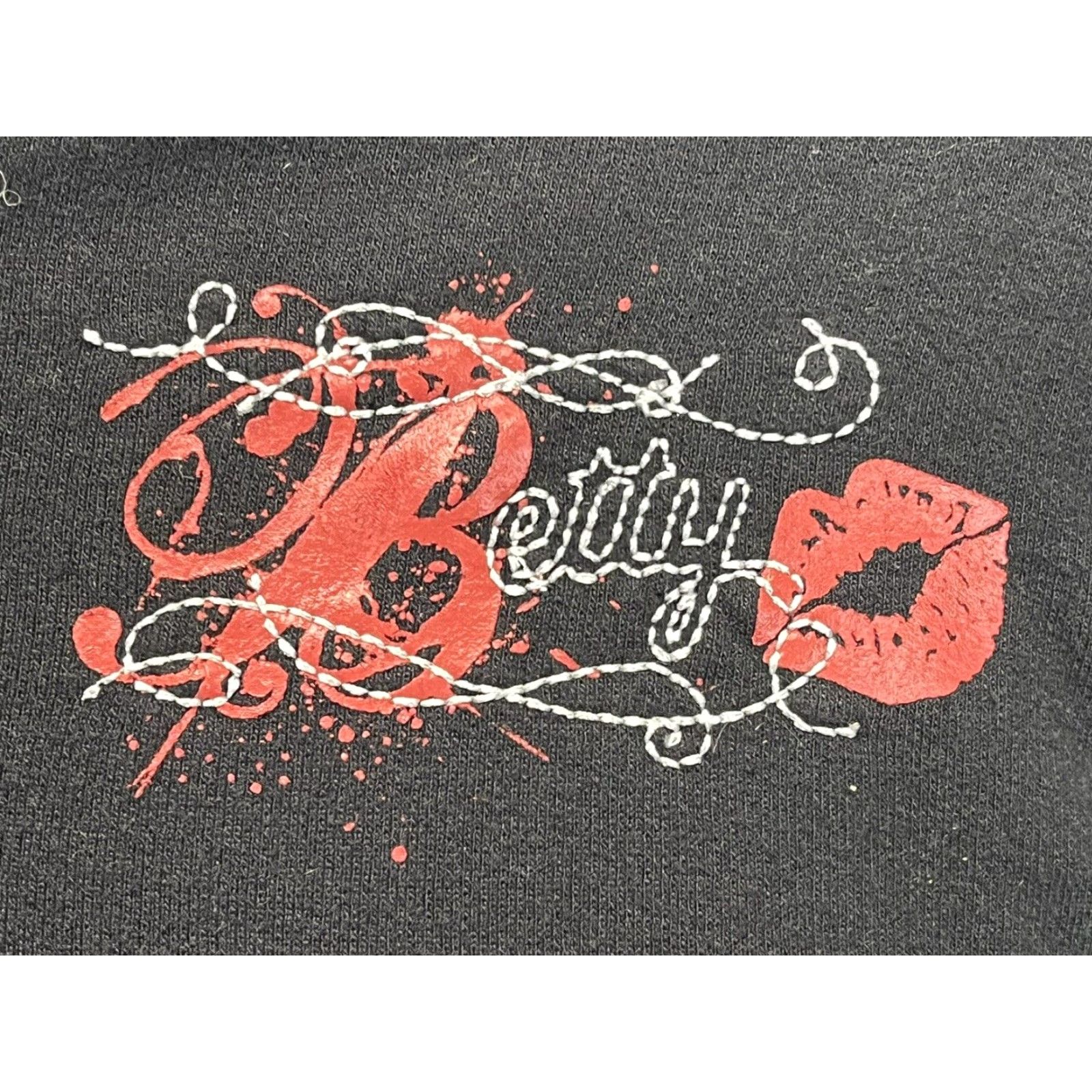 Vintage VINTAGE Universal Studios Betty Boop Full Zip Hoodie Sz Large Black 90s Cartoon Activewear Womens Size L / US 10 / IT 46 - 6 Thumbnail
