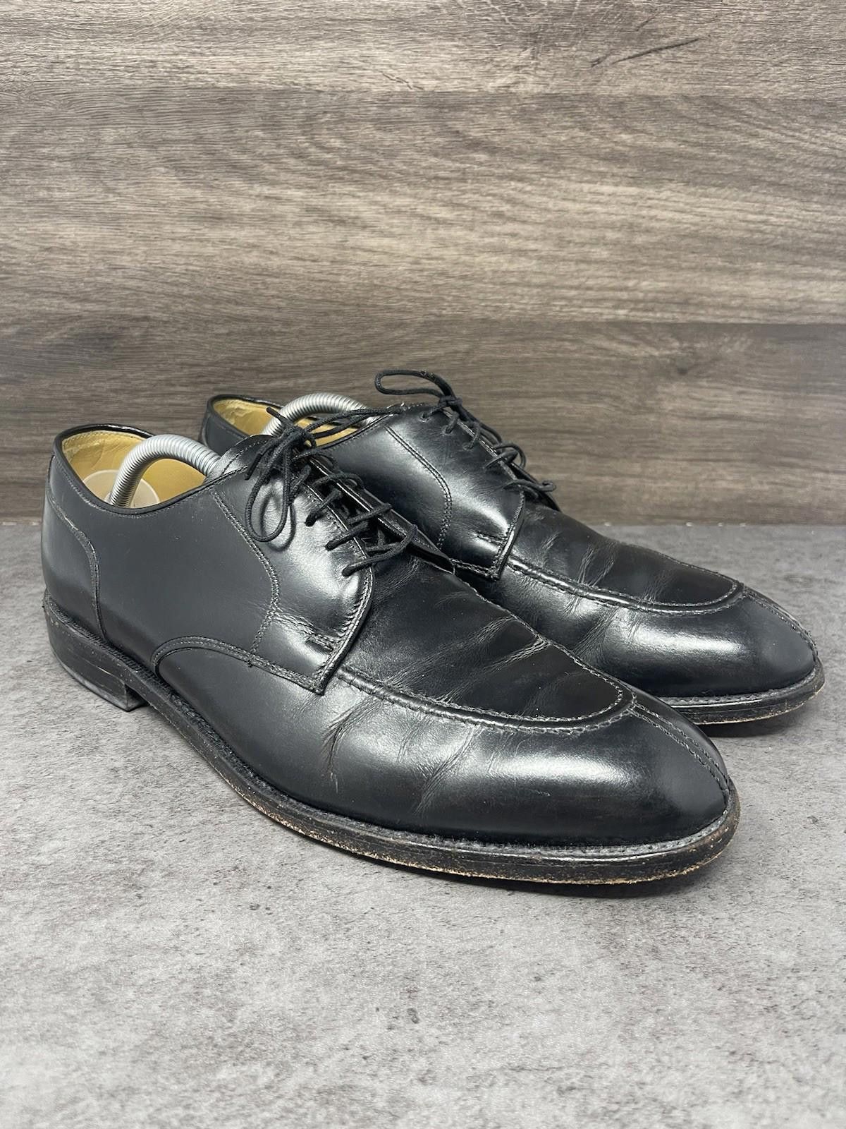 Johnston & Murphy Johnston Murphy Shoes Mens Size 10 Black Leather Oxford Lace Size US 10 / EU 43 - 4 Thumbnail
