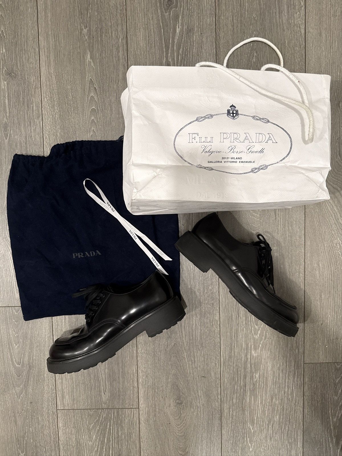 Prada Prada SS24 Chunky Leather Derby Size US 8.5 / EU 41-42 - 1 Thumbnail