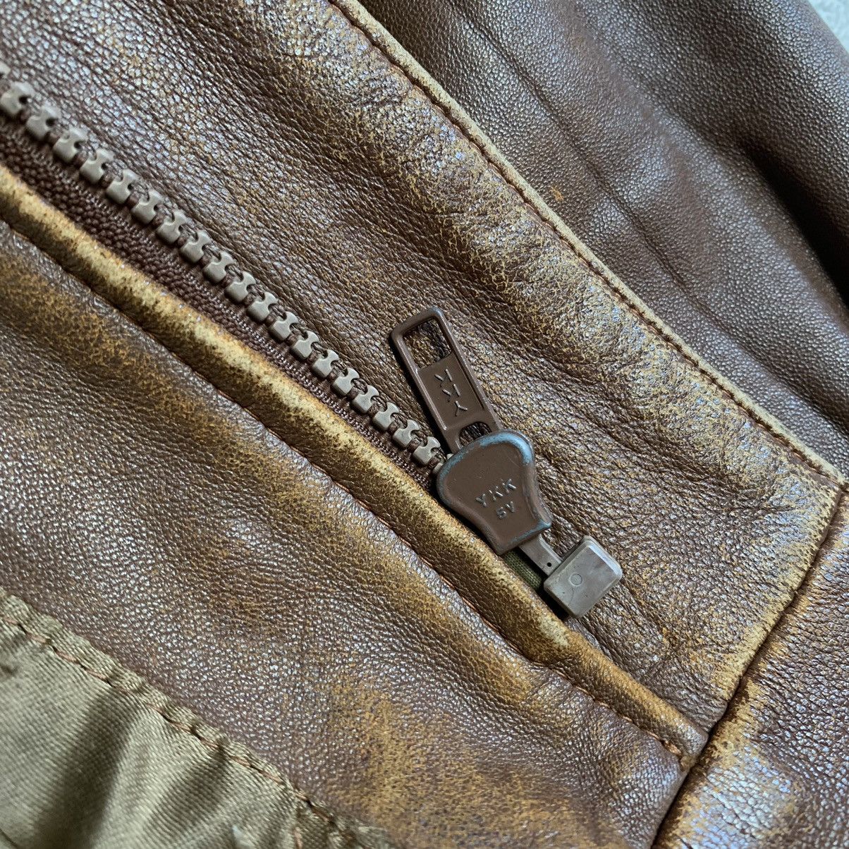 If Six Was Nine 1990s Luau Atsukawa - 3D Pocket Leather Cargo Jacket Size US L / EU 52-54 / 3 - 12 Thumbnail