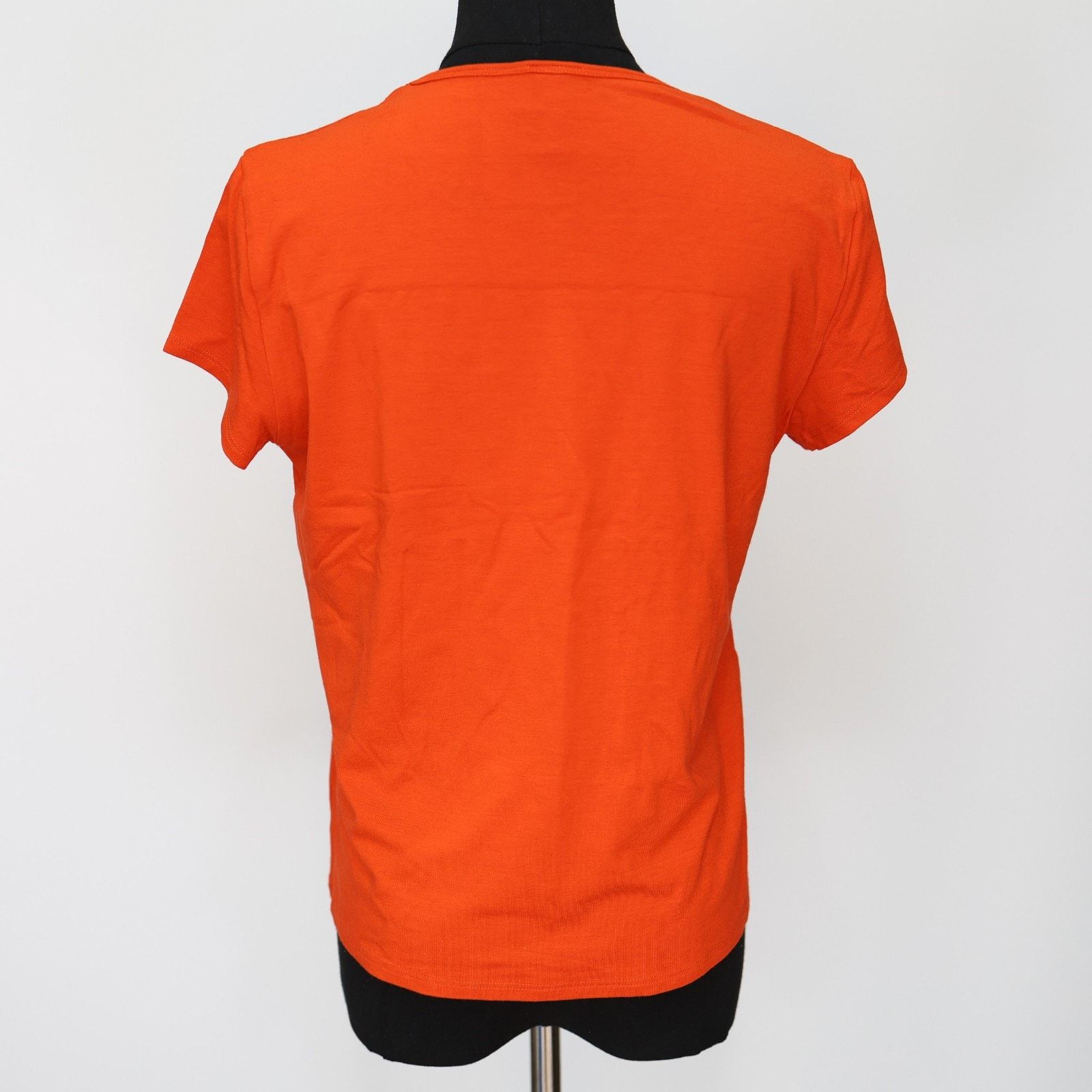 Eileen Fisher EILEEN FISHER Orange Short Sleeve Crop Boxy T Shirt Top Sz S Size S / US 4 / IT 40 - 4 Thumbnail