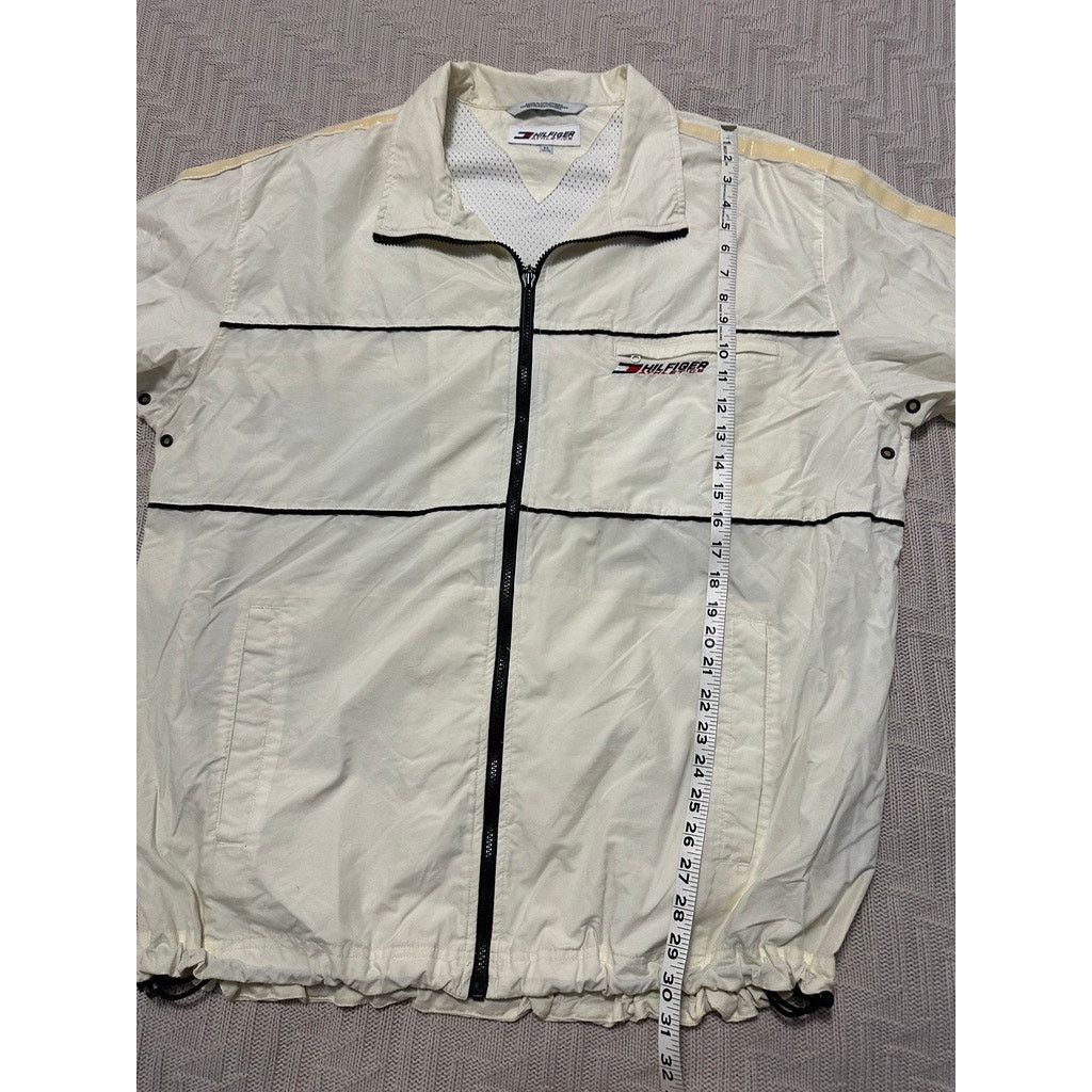 Tommy Hilfiger Vintage Y2K Tommy Hilfiger white cream windbreaker jacket Size US XL / EU 56 / 4 - 6 Thumbnail