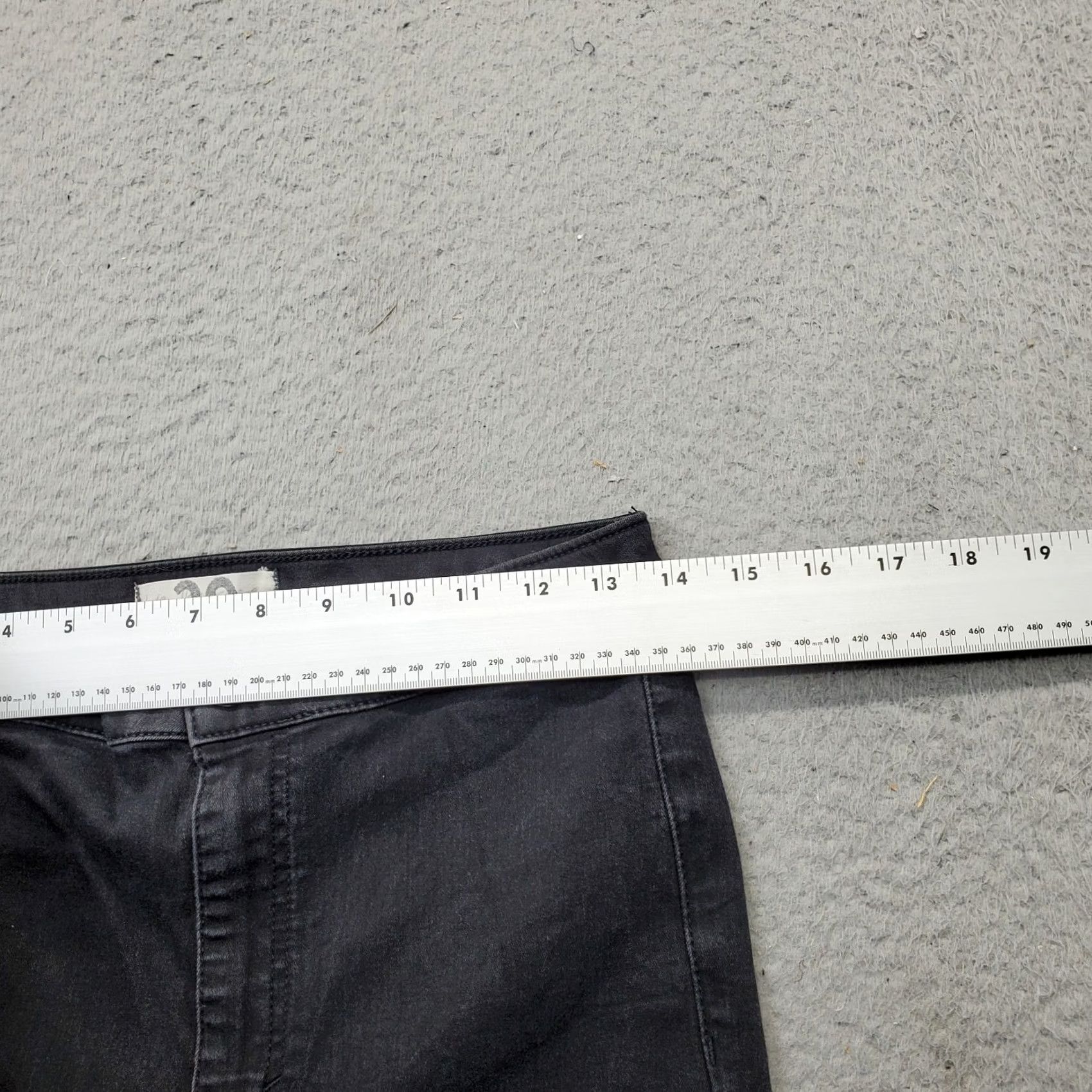 Vintage We The Free Skinny Jeans Women's 30 Black Denim Stretchy Ankle Slit Flat Front Jeans Women 30 Black Skinny Vintage: No? Size 30" / US 8 / IT 44 - 5 Thumbnail