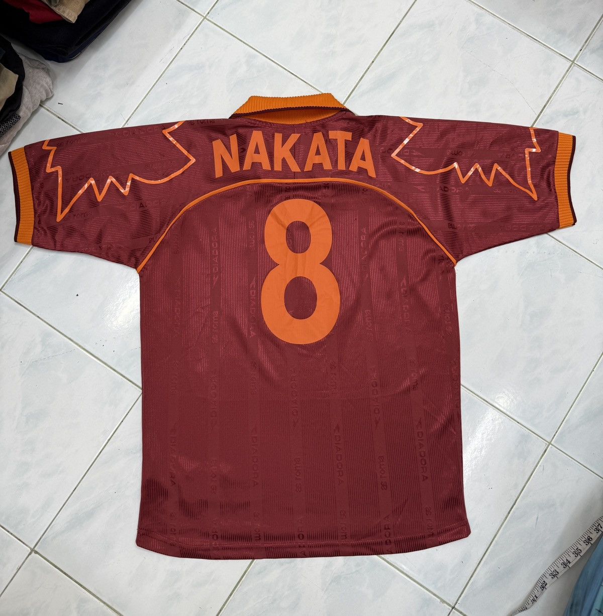 Diadora 🔥🔥🔥ARCHIVE VINTAGE AS ROMA DIADORA NAKATA JERSEY Size US L / EU 52-54 / 3 - 7 Thumbnail