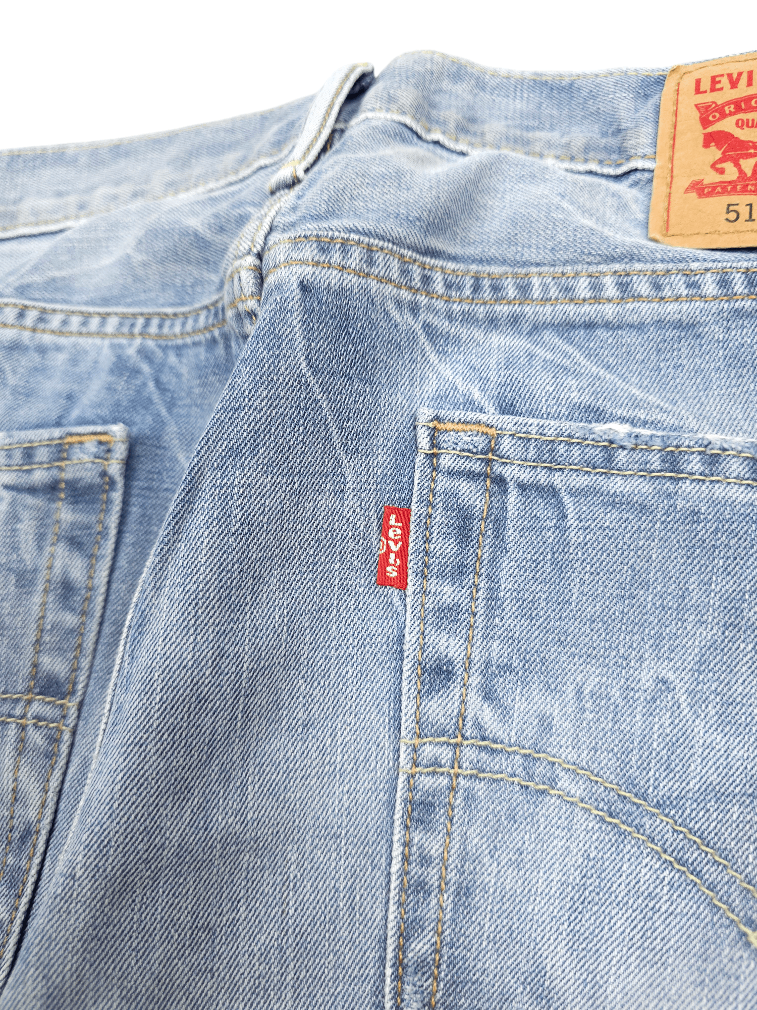 Levi's × Vintage 💎 33/32 Levi's 514 Vintage 90's Ripped Jeans 501 Straight Size US 33 - 10 Thumbnail