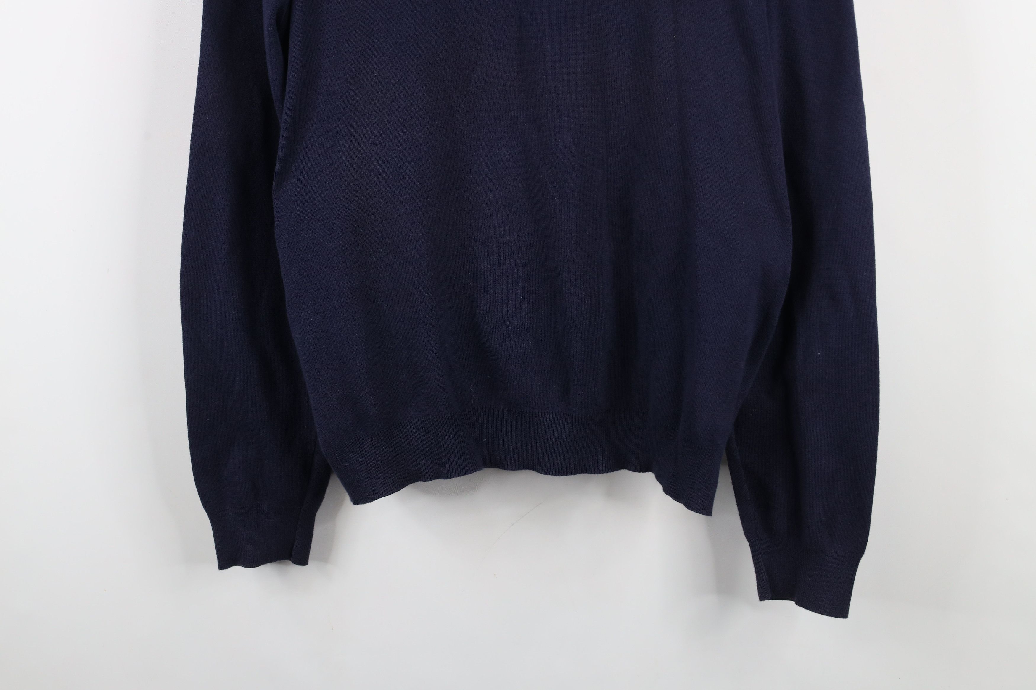Ralph Lauren × Vintage Vintage 90s Ralph Lauren Pima Cotton Knit V-Neck Sweater Size US L / EU 52-54 / 3 - 3 Thumbnail