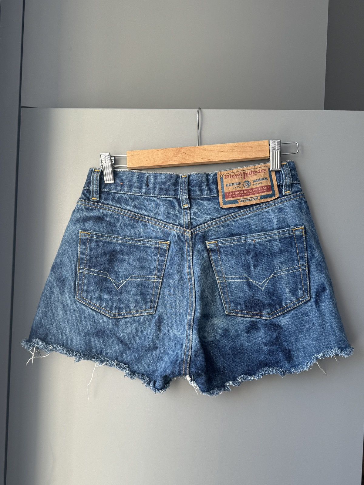 Diesel × Vintage Diesel Washed Blue Basic Jeans Shorts Size 30" / US 8 / IT 44 - 5 Thumbnail