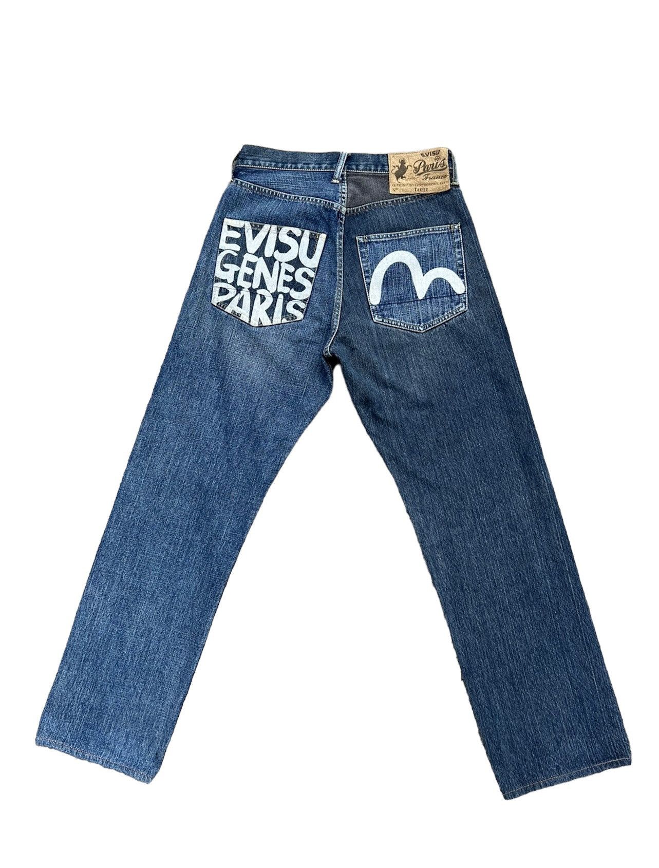 Evisu Vintage Evisu Genes Paris Two Faces Denim Selvedge Jeans Size US 30 / EU 46 - 2 Thumbnail