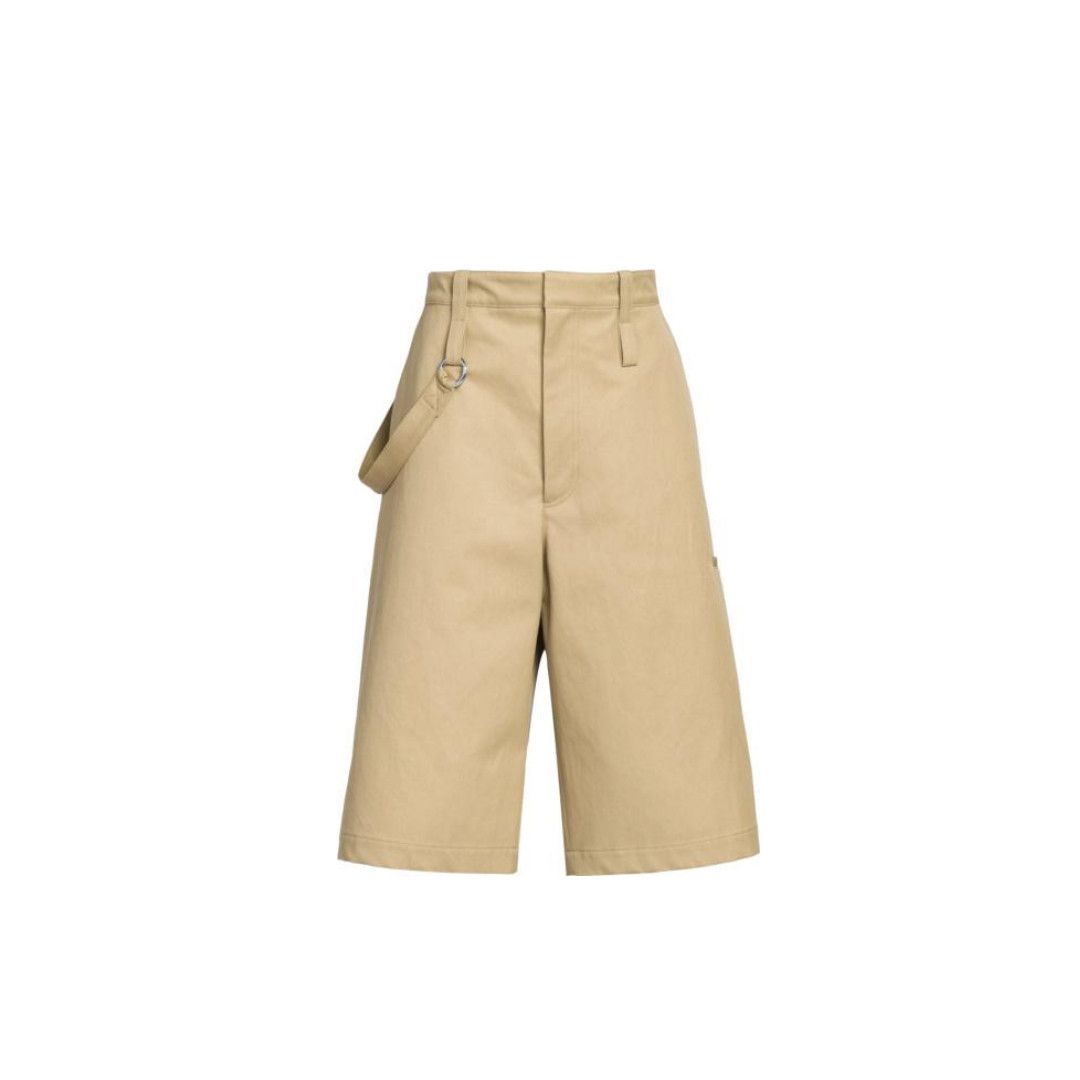 Bottega Veneta o1n1vont0325 Dense Cotton Twill Short in Sesame Size 26" / US 2 / IT 38 - 1 Thumbnail